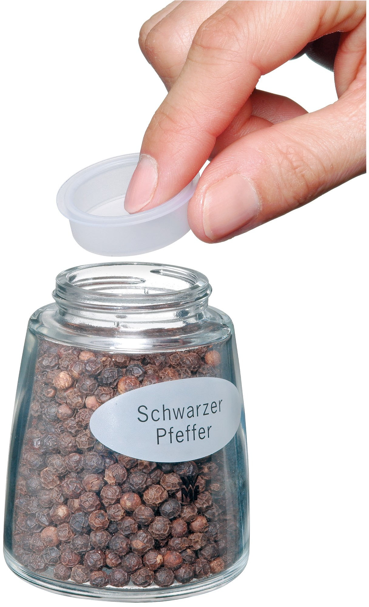 WMF Salz-/Pfeffermühle »Trend«, (2 St.), hygienisch XXL aromadicht verschließbar und Garantie 3 Jahren mit
