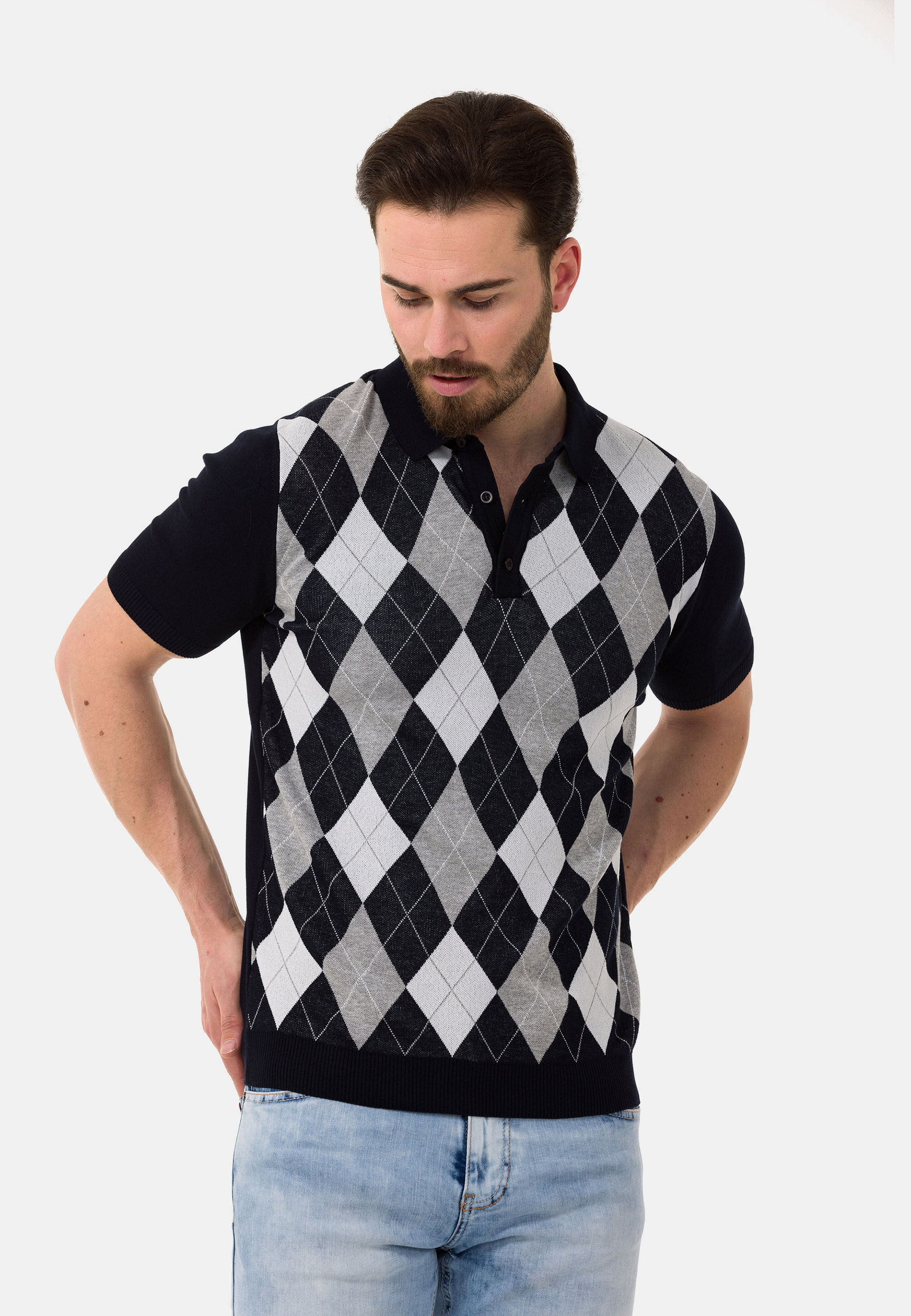 Cipo & Baxx T-Shirt »CT753« gerade geschnitten
