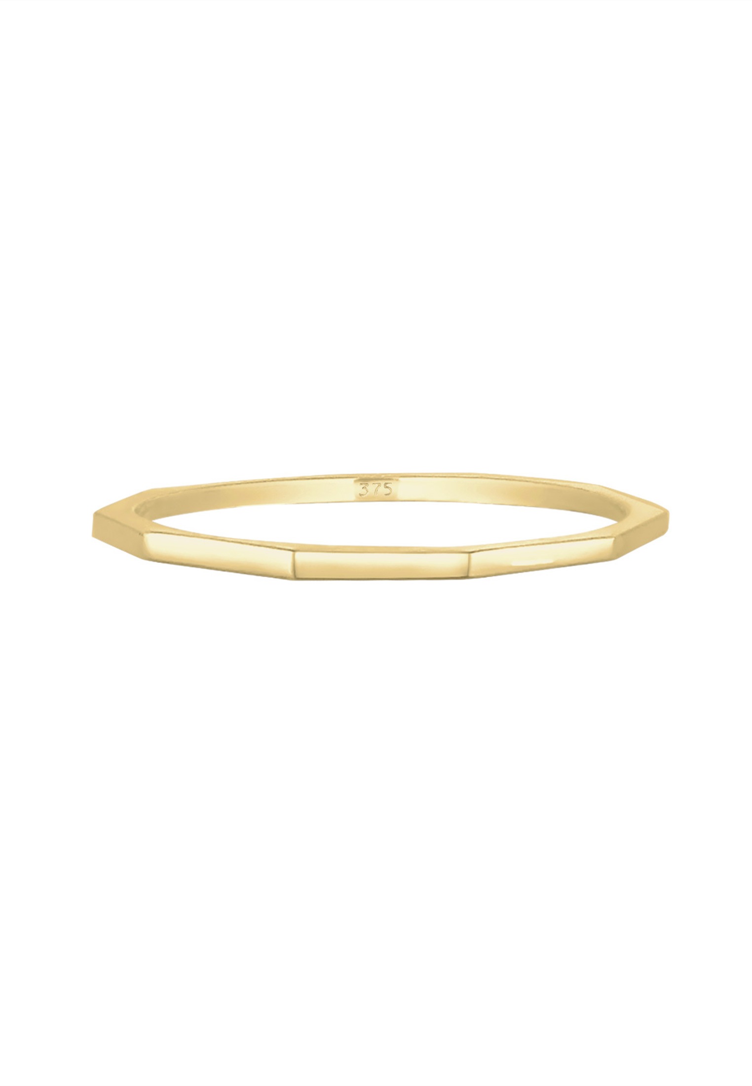 Elli Premium Silberring »Ring Bandring 375 Gelbgold«