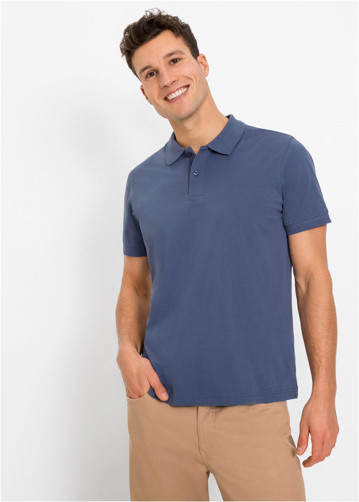 bonprix Poloshirt »Piqué-Poloshirt aus reiner Baumwolle« Piqué-Poloshirt aus reiner Baumwolle