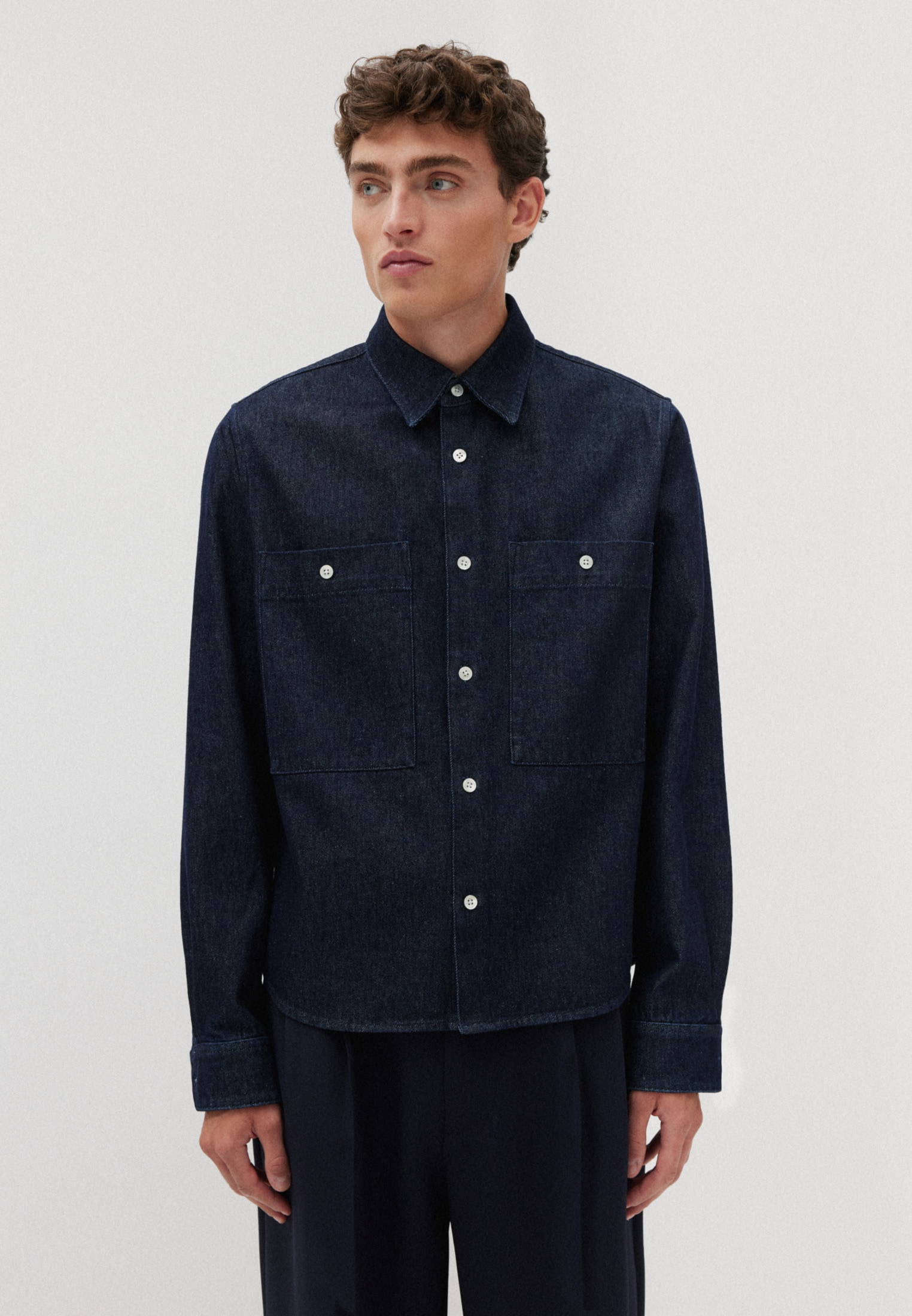 studio seidensticker Businesshemd »Studio« Regular Langarm Kentkragen Uni