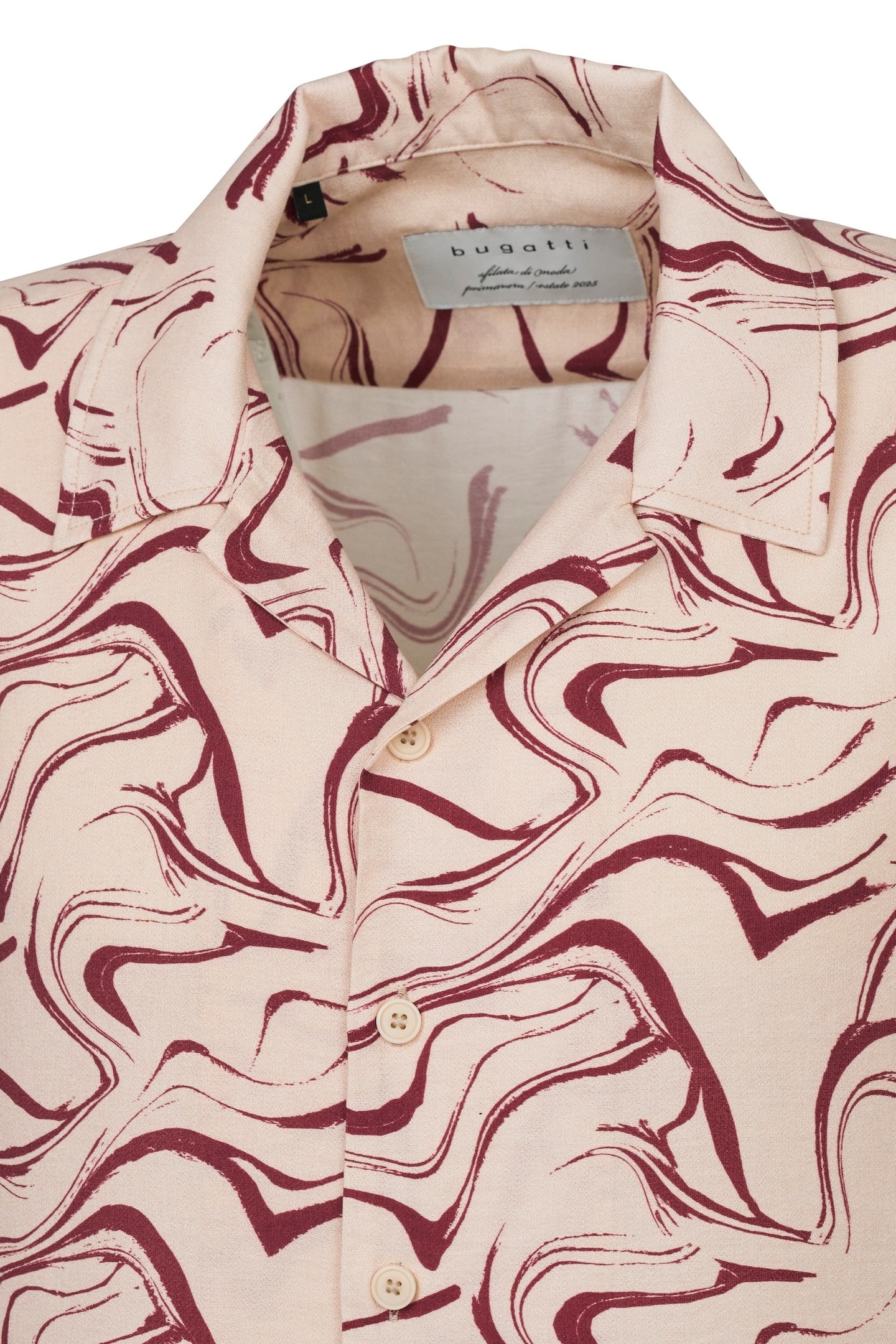 bugatti Kurzarmhemd mit Reverskragen
