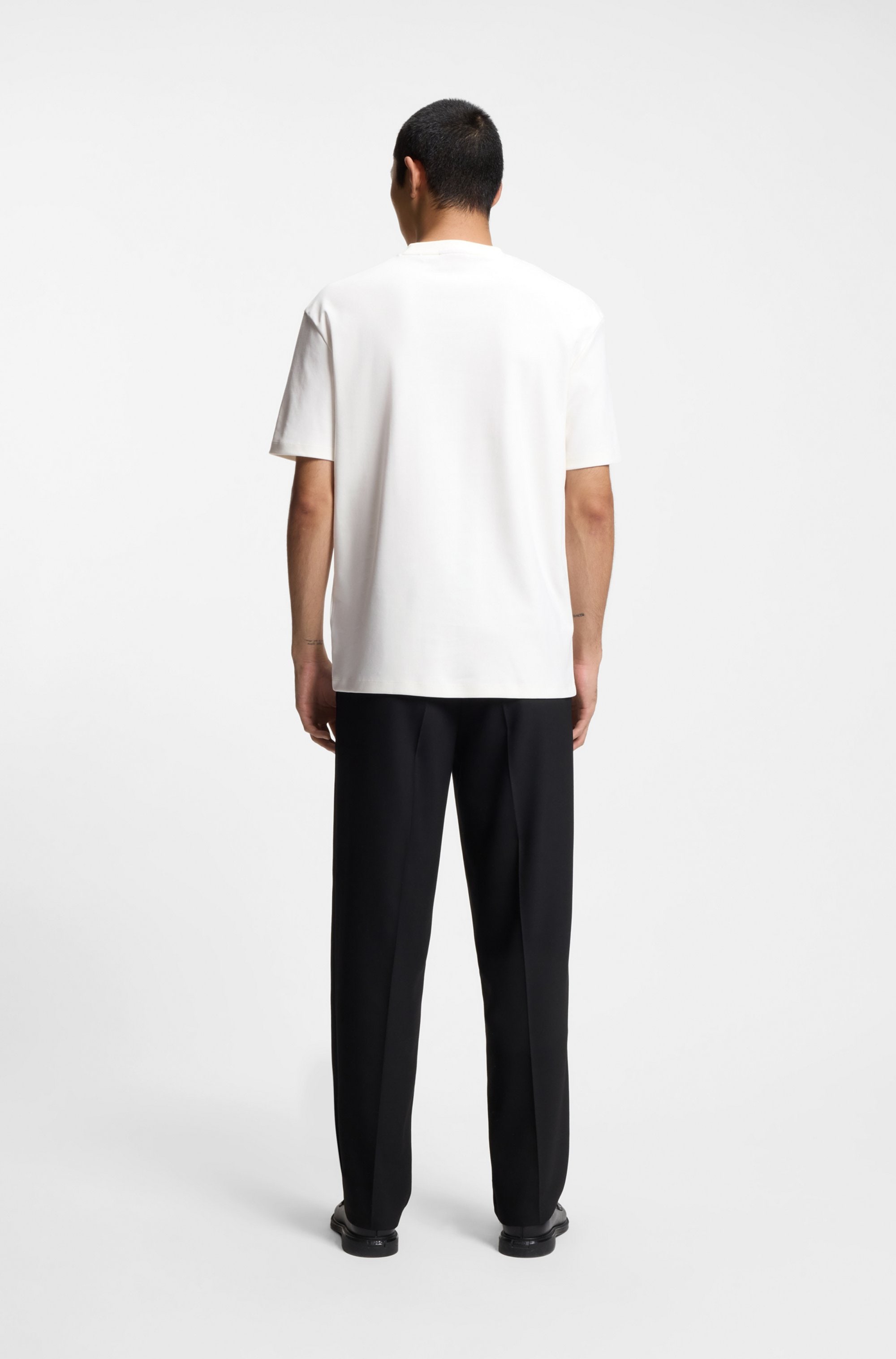 HUGO T-Shirt »Dalile« Stacked-Logo, Rundhals, regular fit