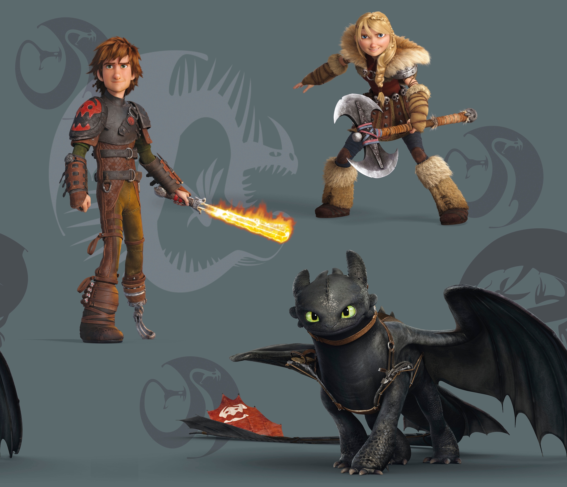 Wirth Dekokissen »Dragons«, Universal Pictures, Kissenhülle ohne Füllung, 2 Stück