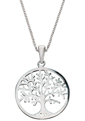 Halskette in Silber mit Lebensbaumanhänger