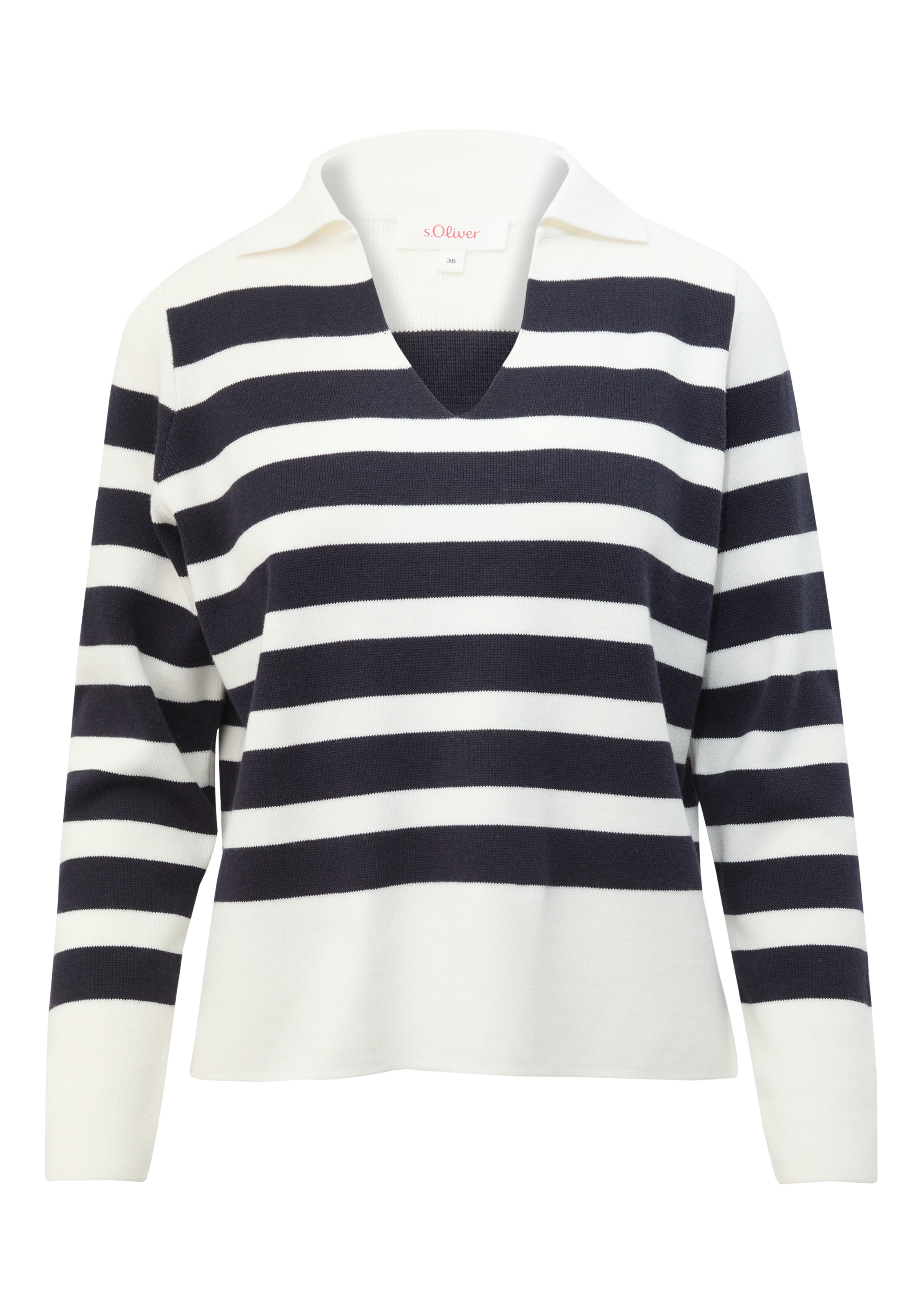 s.Oliver Strickpullover, mit Streifen-Muster