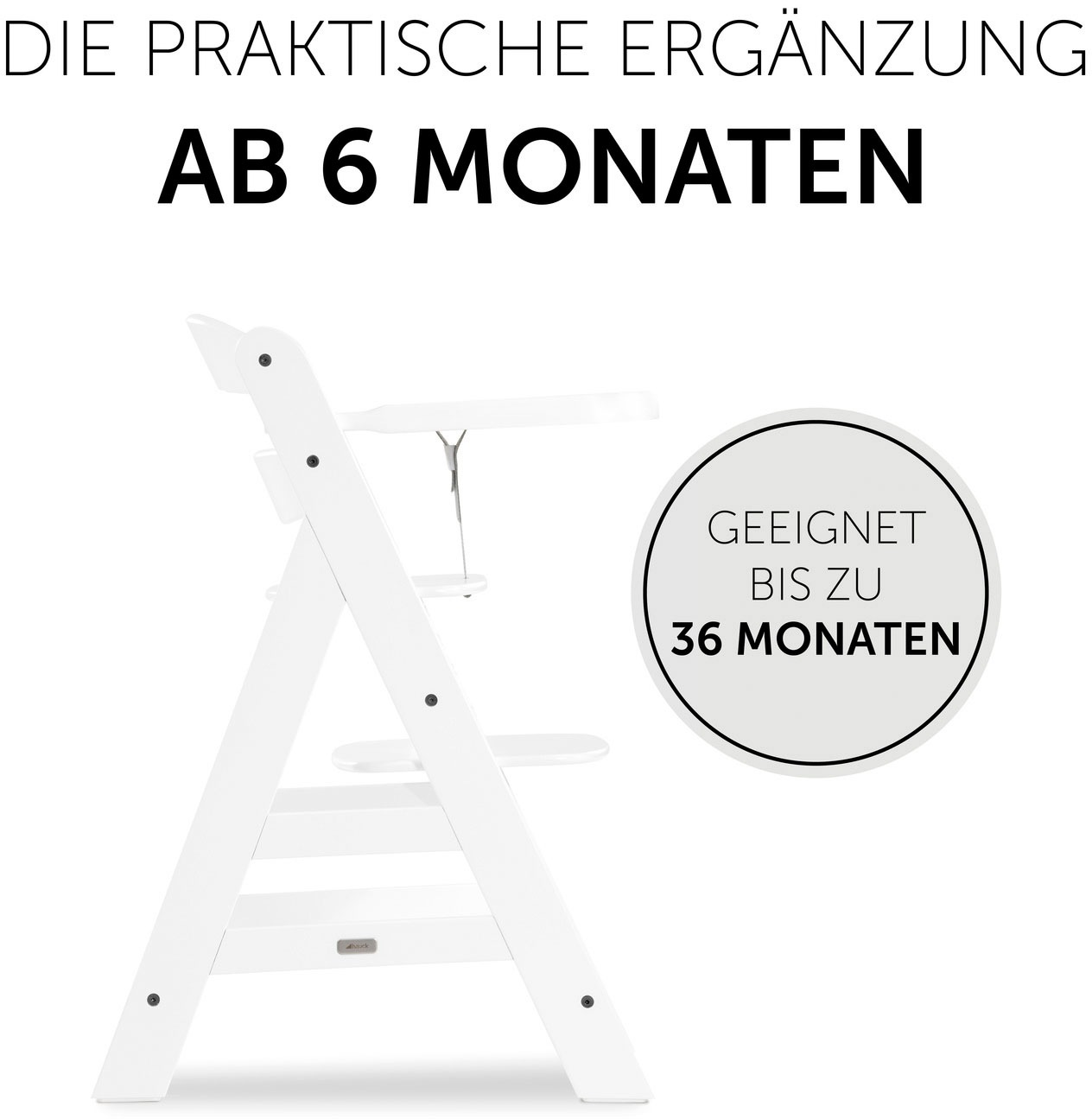 Hauck Hochstuhltablett »Alpha Wooden Tray Essbrett, white« für Hochstühle Alpha+ und Alpha+ Select