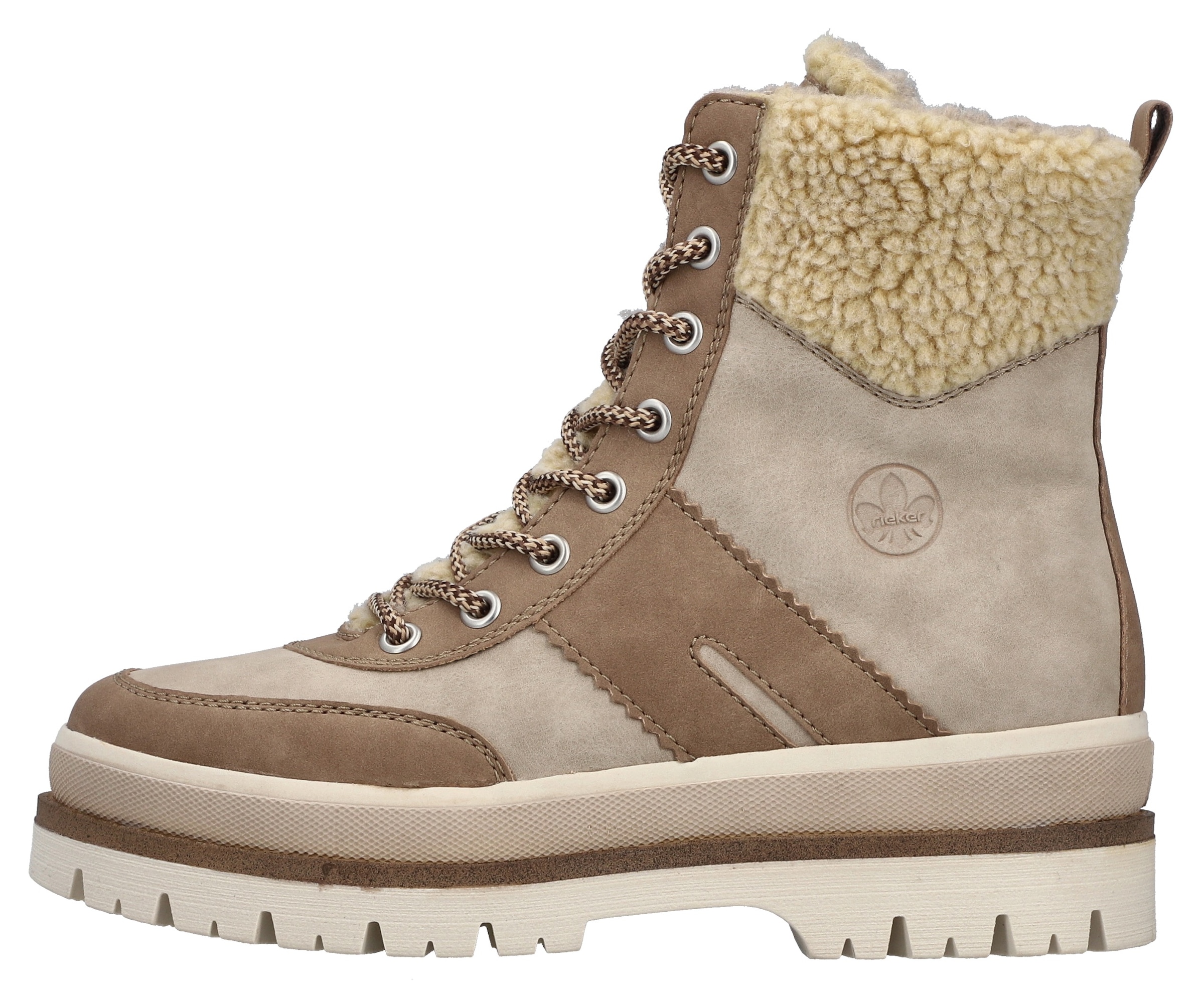 Rieker Winterstiefelette  Plateauboots, Winterboots, Schnürboots mit Innenreißverschluss
