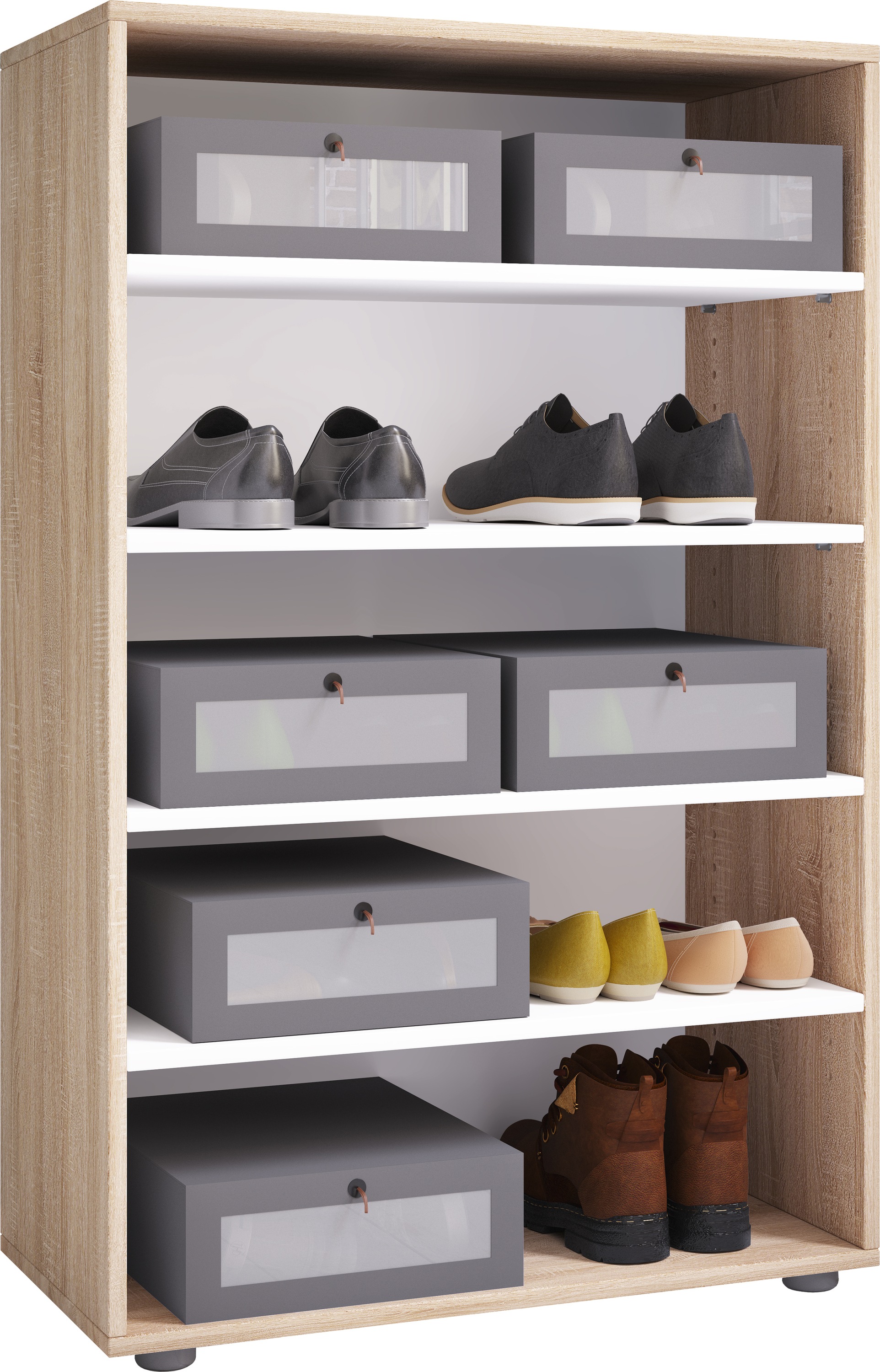VCM Schuhschrank "XXL Holz Großer Schuhschrank Schuhregal Lona 5" 1 Stk. tlg.