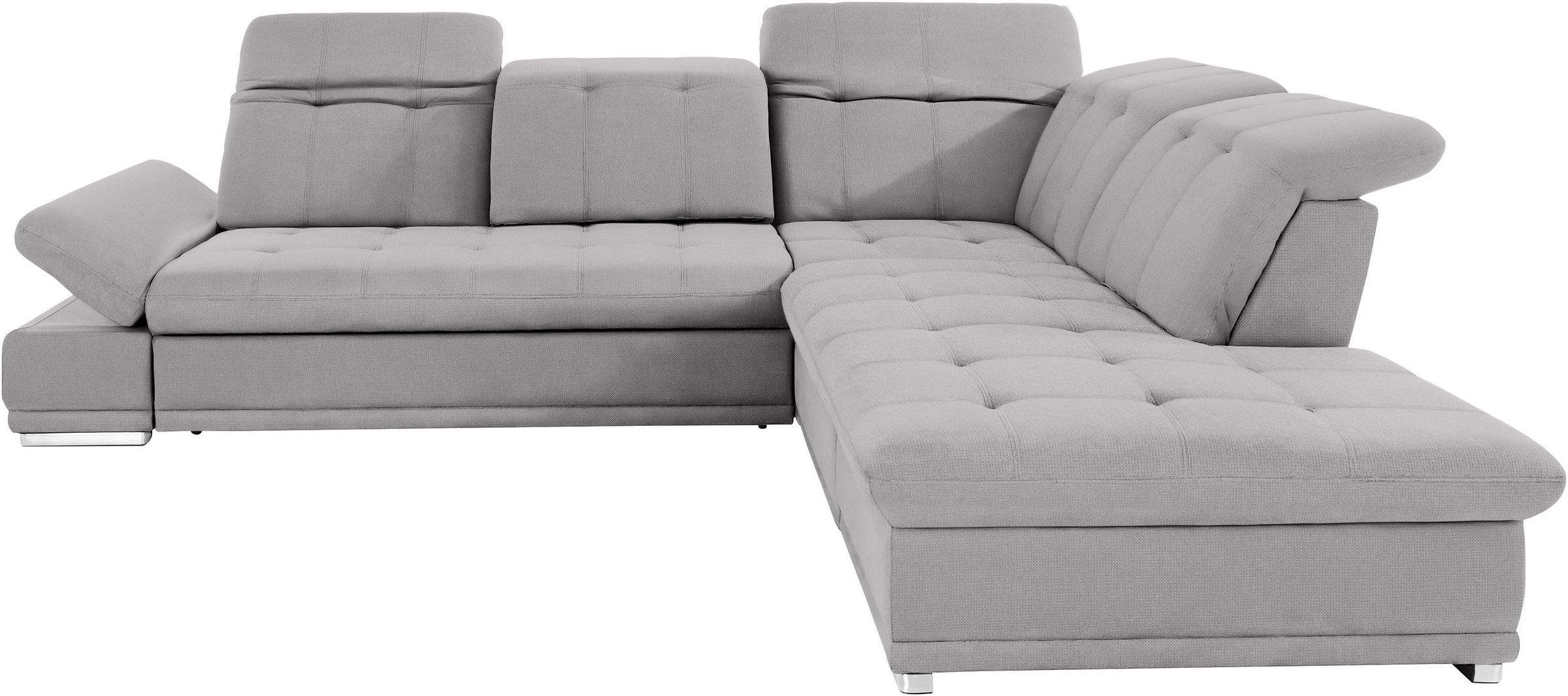 COTTA Ecksofa »Holiday L-Form mit Sitztiefen-, Armteil- und Kopfteilverstellung«, wahlweise mit Bettfunktion inkl. Bettkasten