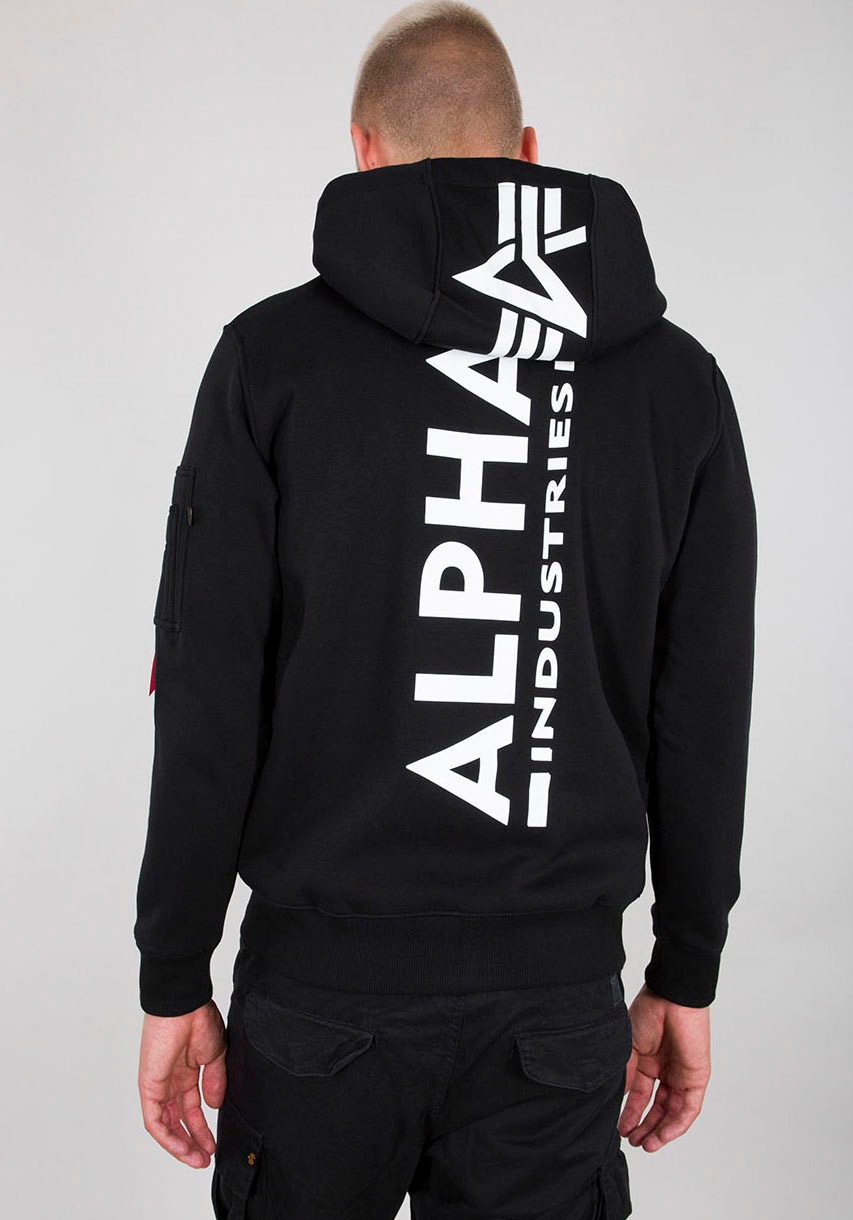 Alpha Industries Kapuzensweatjacke »Back Print Zip Hoody«