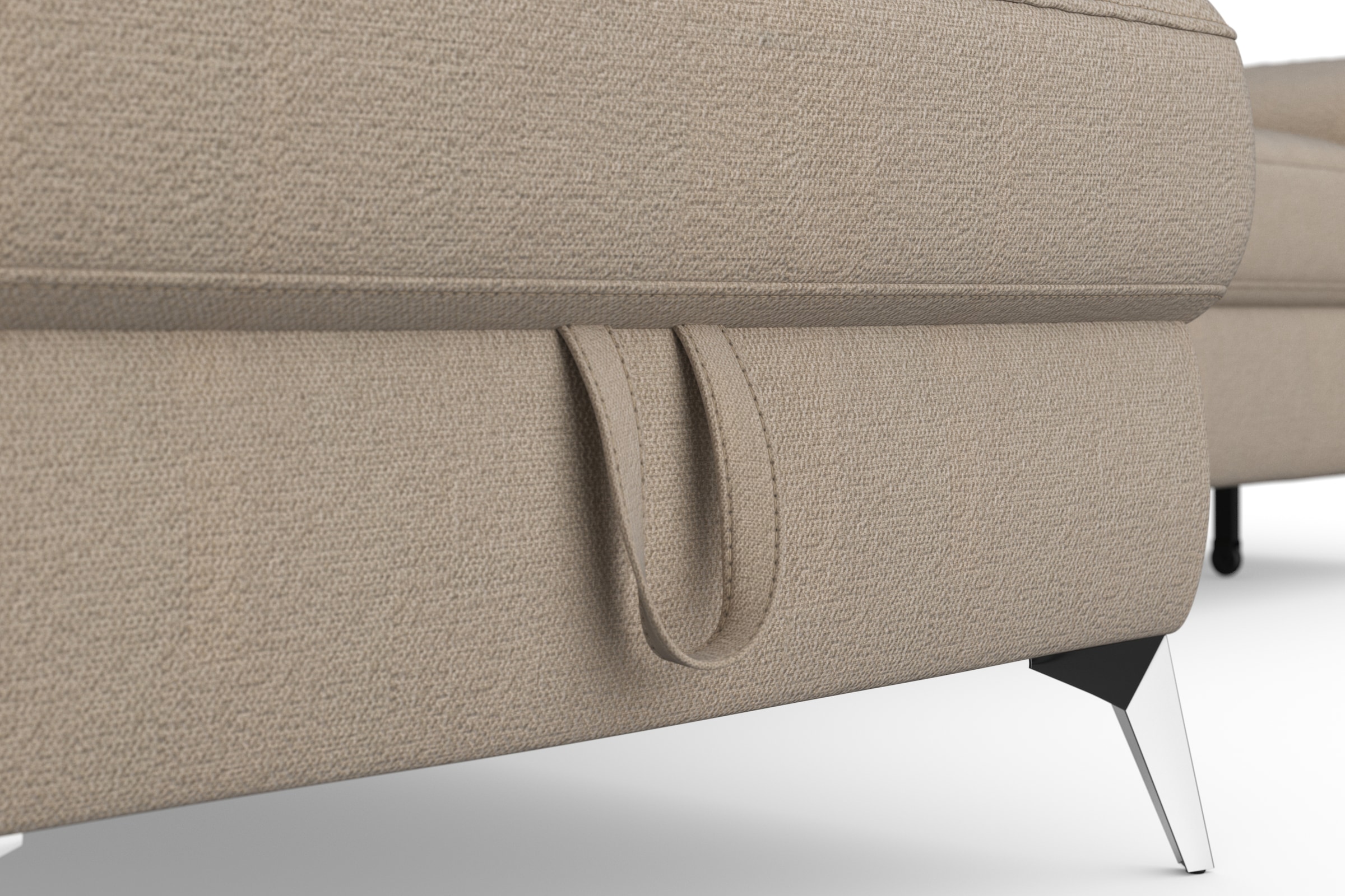 sit&more Ecksofa »Padua L-Form«, inklusive Sitztiefenverstellung, Armteilfunktion und Federkern