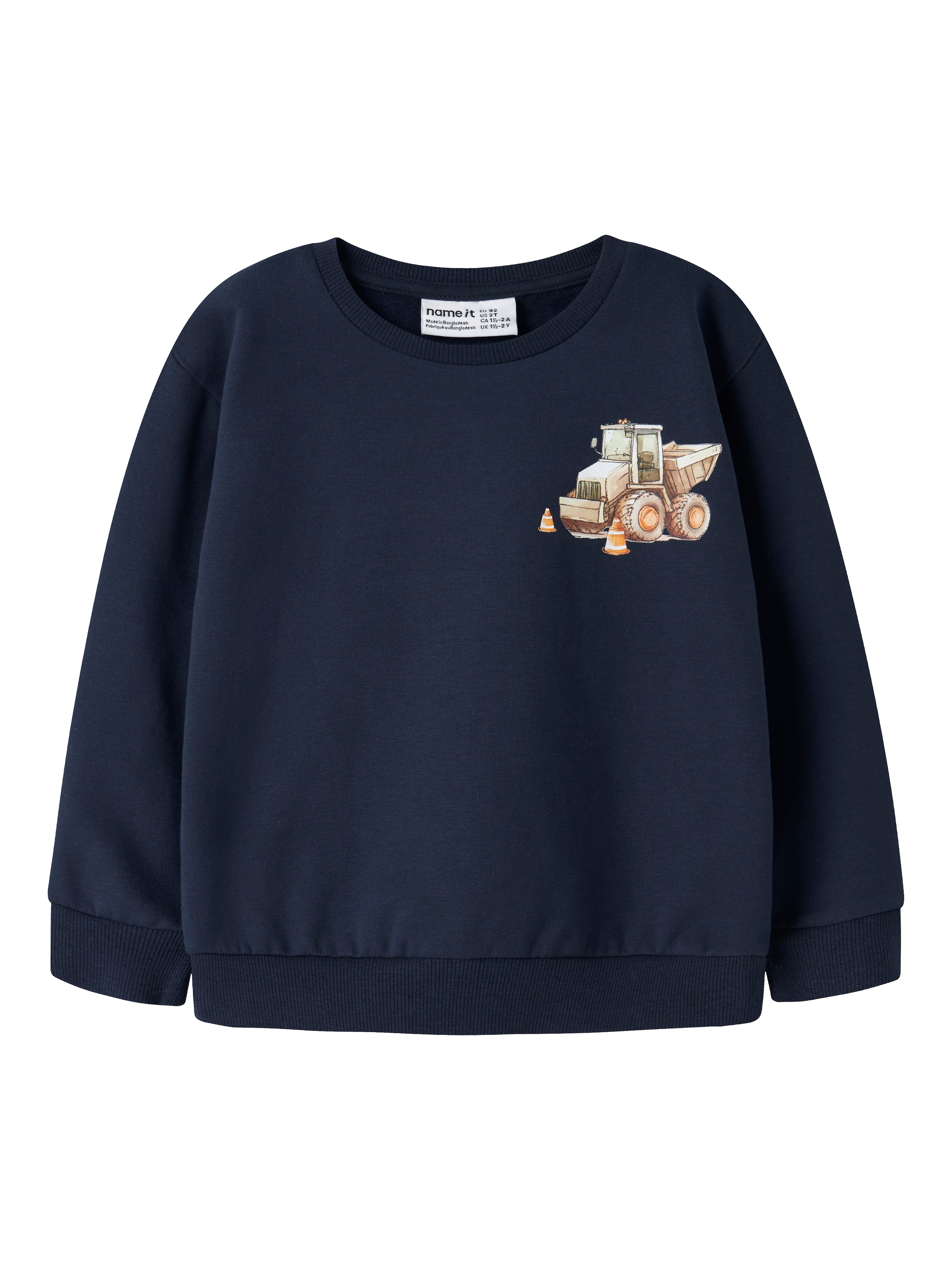 Name It Sweatshirt »NMMNELSON LS NREG SWEAT BRU BOX«, Baumwollmischung, regular fit
