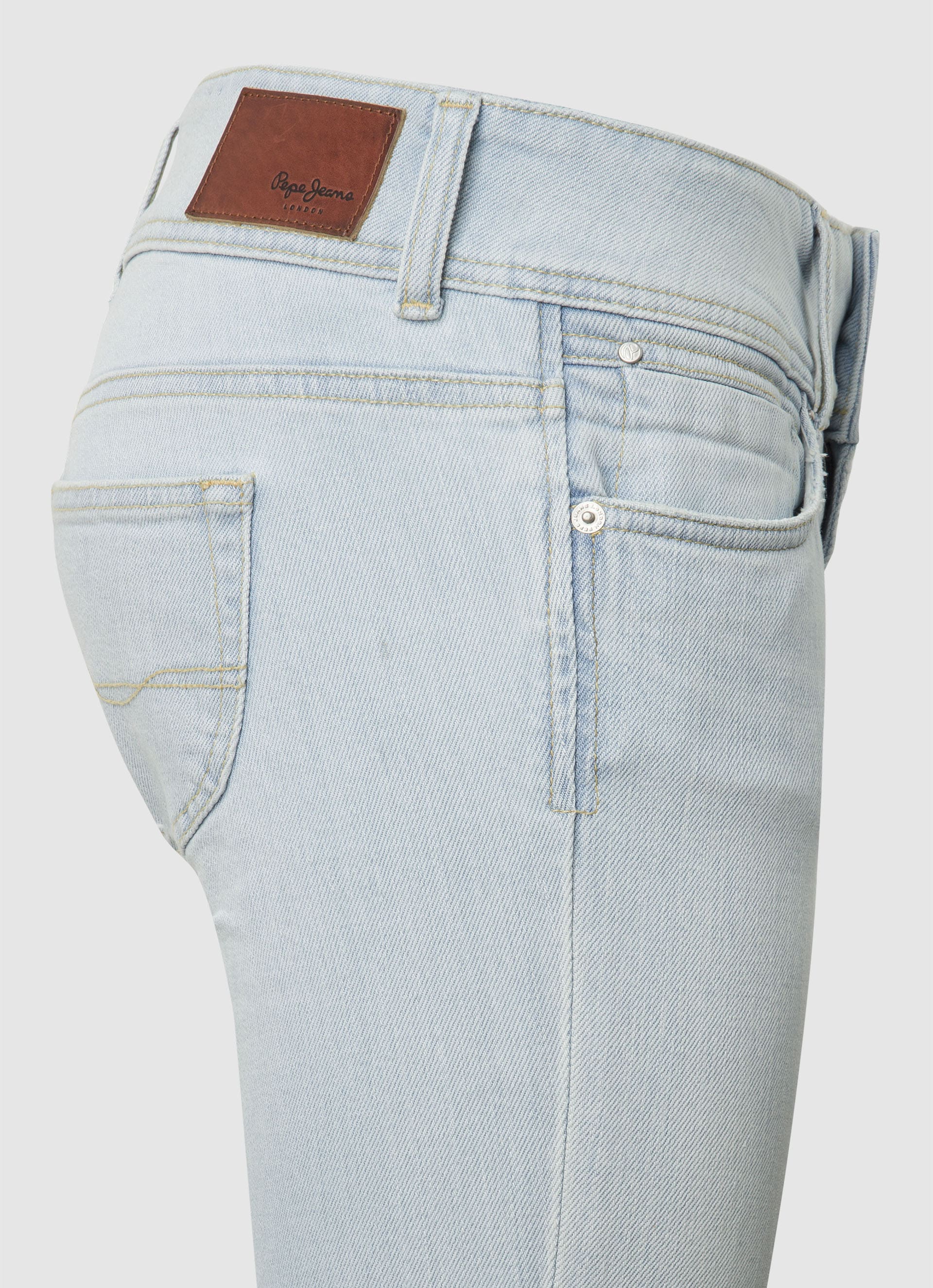 Pepe Jeans Slim-fit-Jeans »SLIM JEANS LW«, mit doppeltem Knopfverschluss