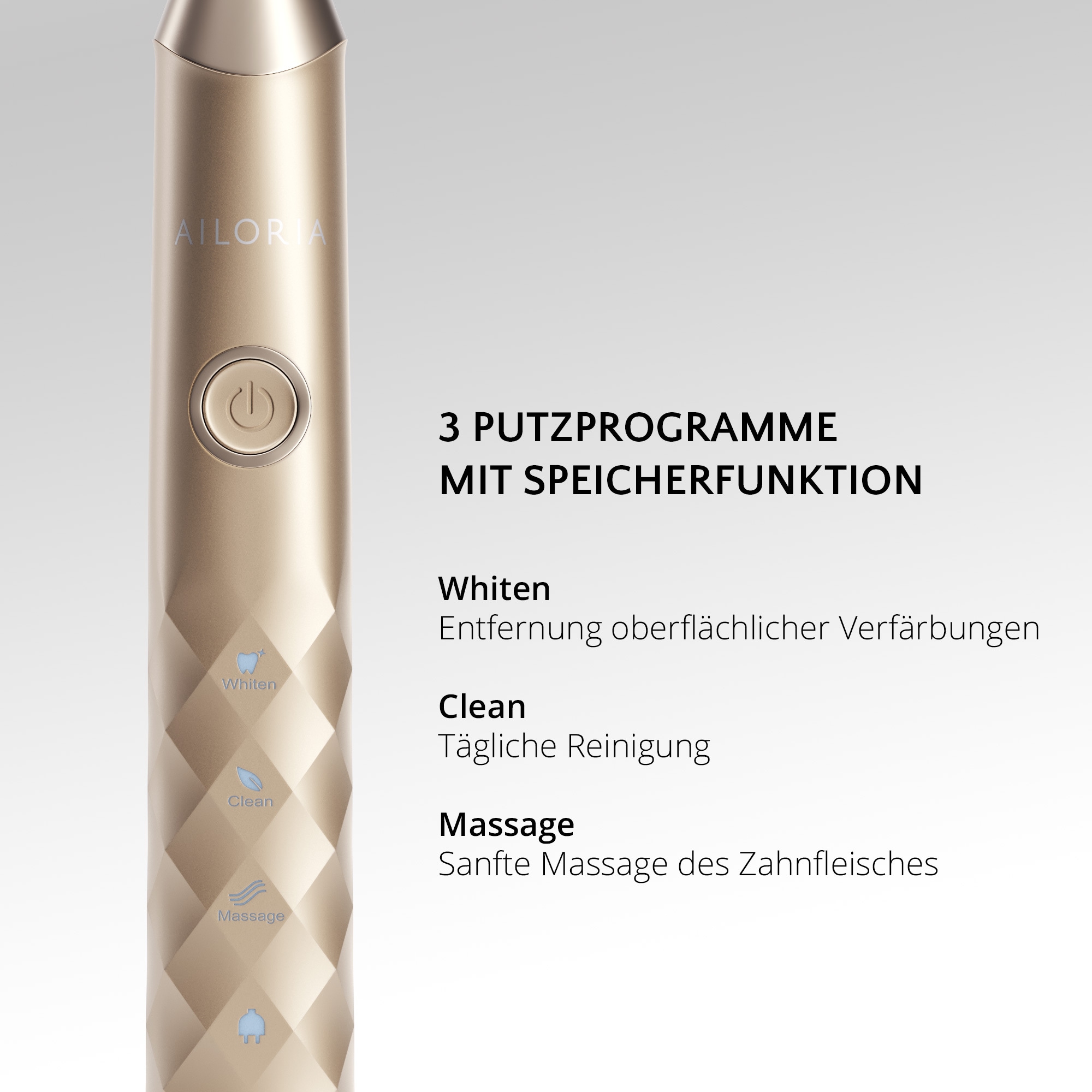 AILORIA Schallzahnbürste »USB-Schallzahnbürste Limited Edition SHINE BRIGHT«