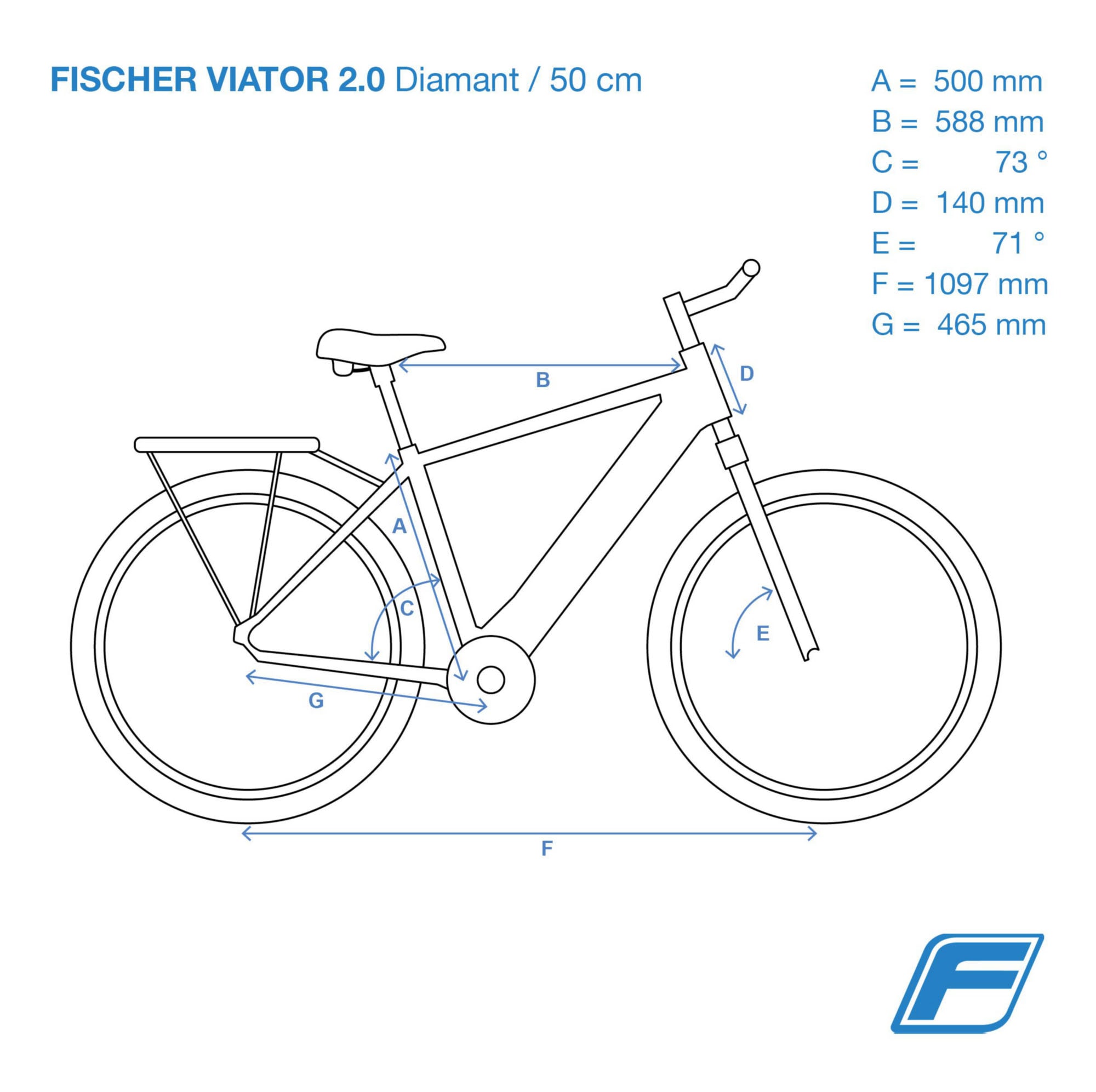 FISCHER Fahrrad E-Bike »VIATOR 2.0 557 50«, 8 Gang, Shimano, Acera Kettenschaltung, (mit Akku-Ladegerät-mit Werkzeug), Pedelec, Elektrofahrrad für Herren, Trekkingrad