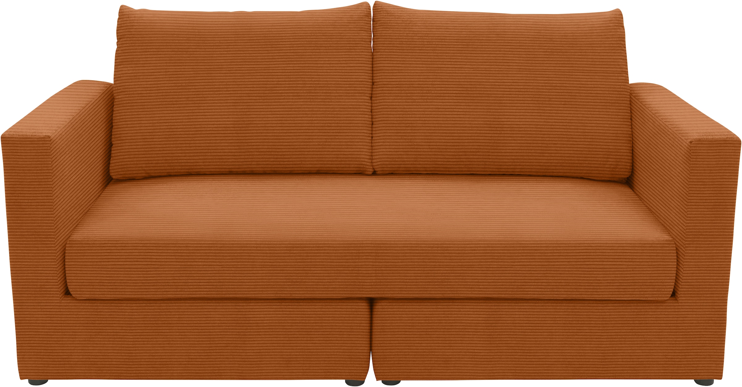 DOMO collection 2-Sitzer »800015 B/T/H: 178/80/90 cm«, Sitzfläche mit Federkern, inkl. 2 Rückenkissen