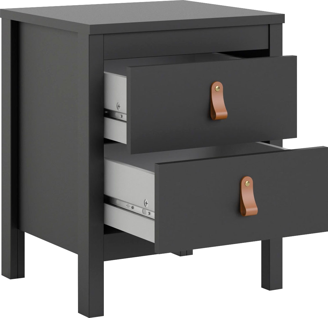 Home affaire Nachttisch »Nachtkommode, Nachtschrank, Beistelltisch«, mit 2 Schubladen, Breite 44 cm, Höhe 54 cm