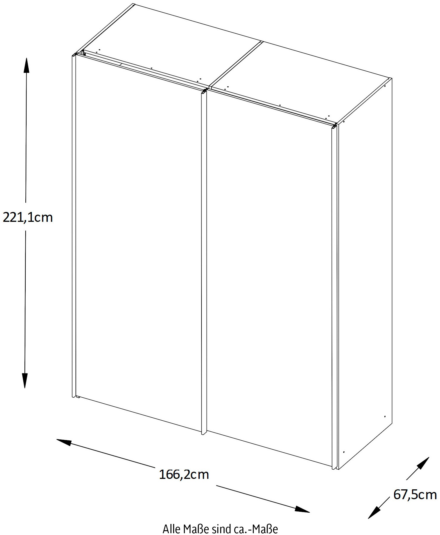 STAUD Schwebetürenschrank »Sinfonie Plus, edles Design in hochwertiger Qualität, Made in Germany« In vier verschiedenen Ausstattungsvarianten