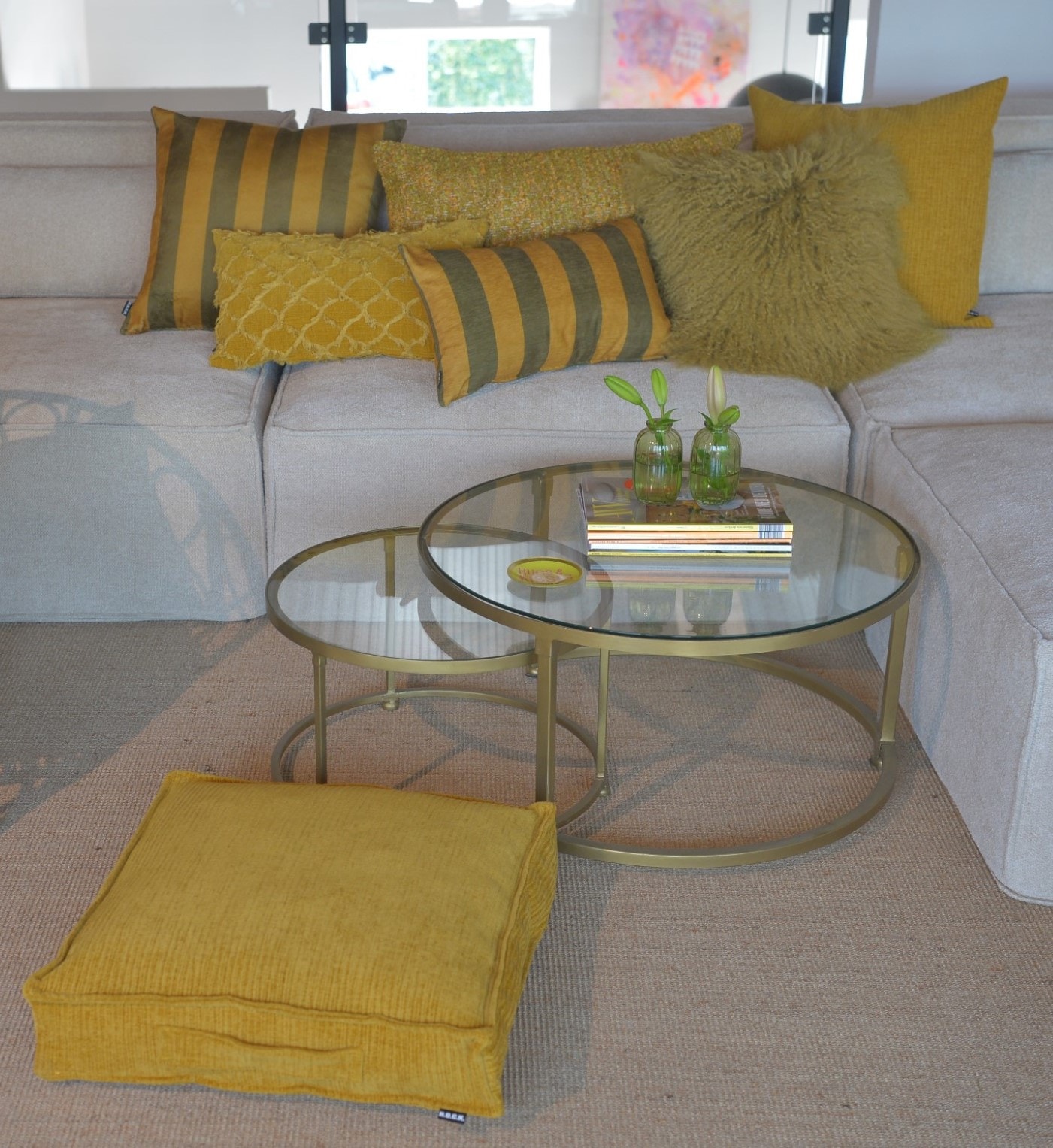 H.O.C.K. Dekokissen »Jonny« Cordkissen inkl. Füllung, 45x45cm, Dekokissen, strukturiert