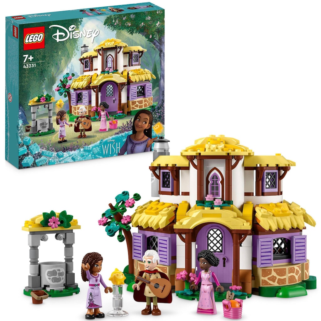 LEGO® Konstruktionsspielsteine »Ashas Häuschen (43231), LEGO® Disney«, (509 St.)
