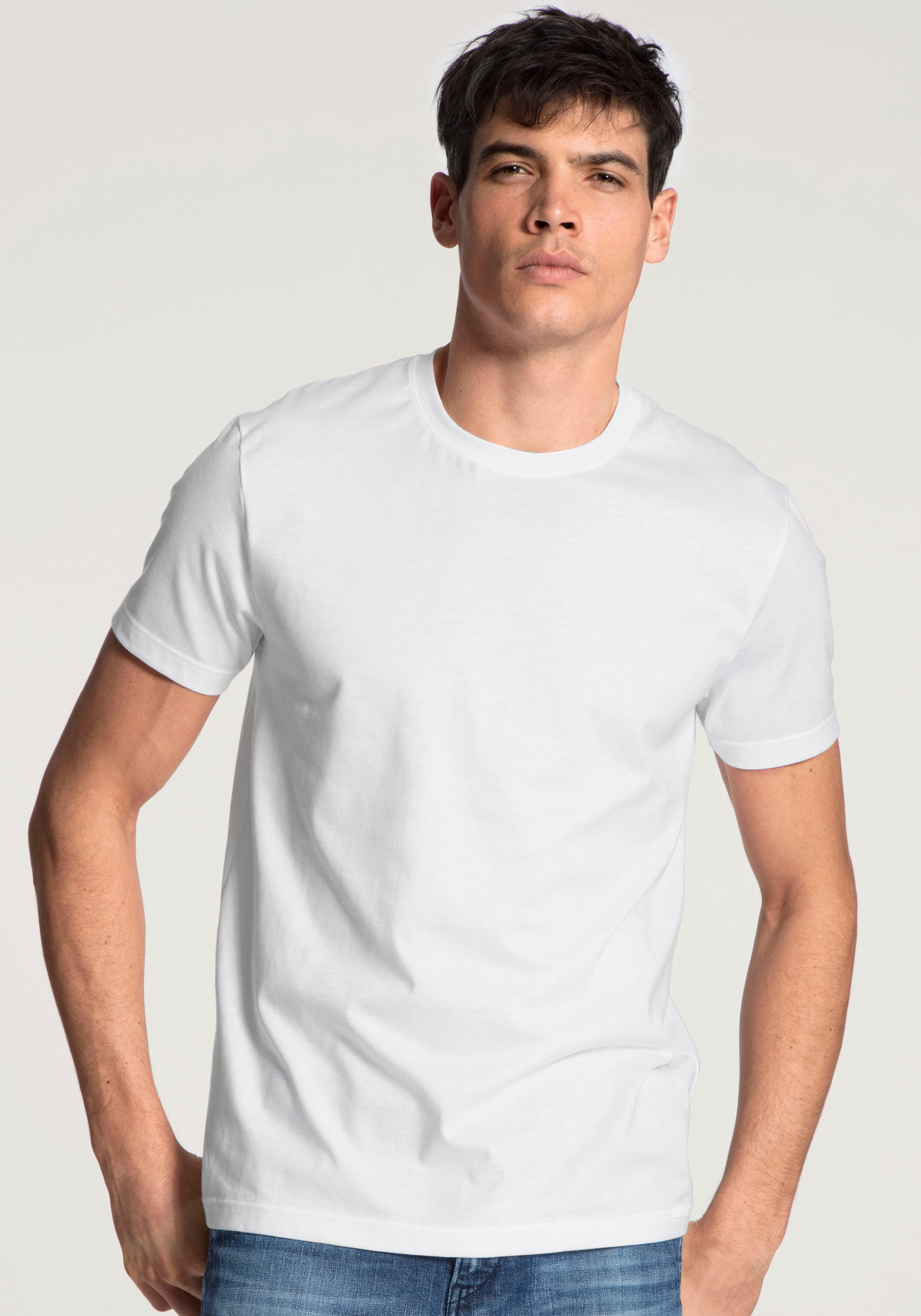 CALIDA T-Shirt »Natural Benefit«, (2er Pack), mit modern Fit