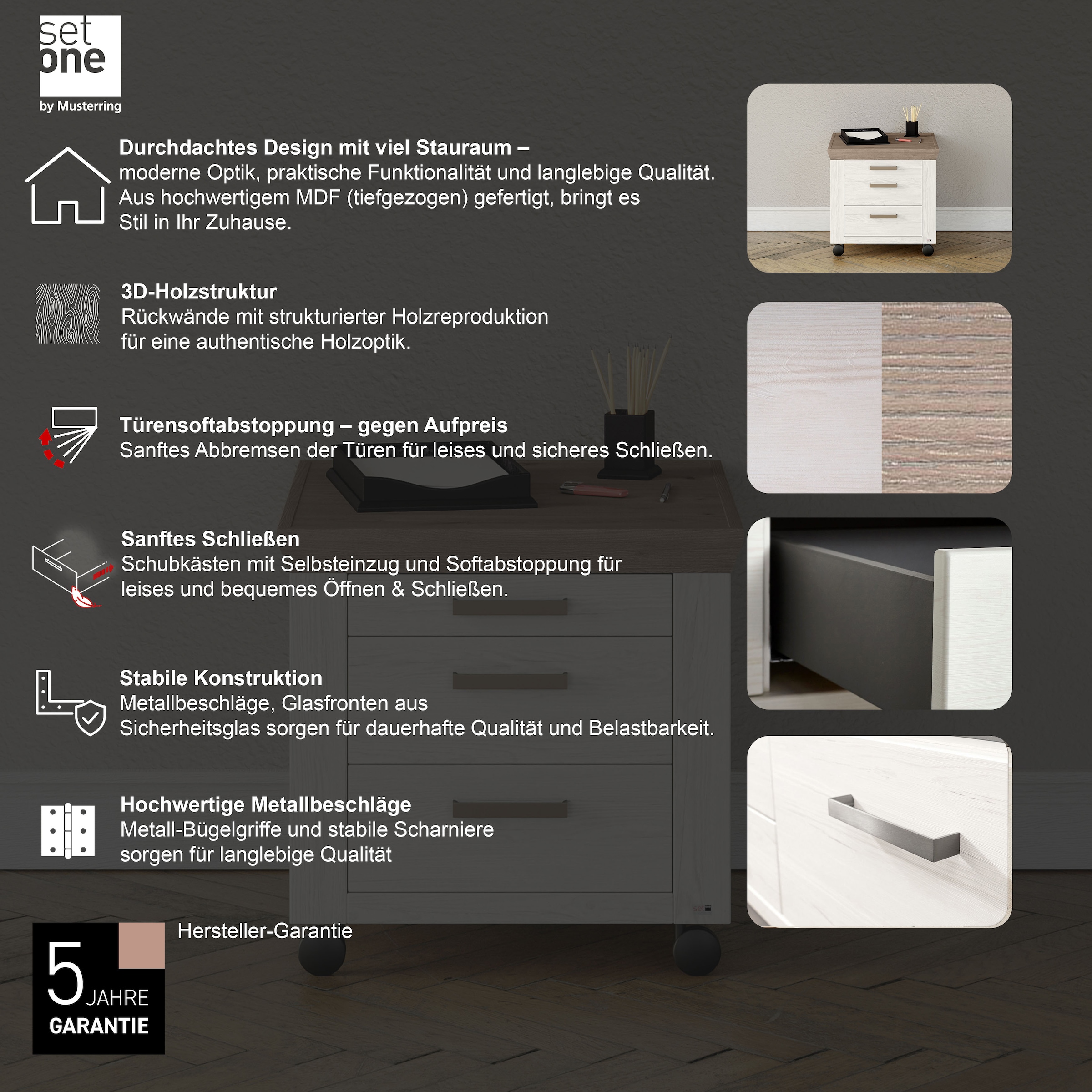 set one by Musterring Rollcontainer