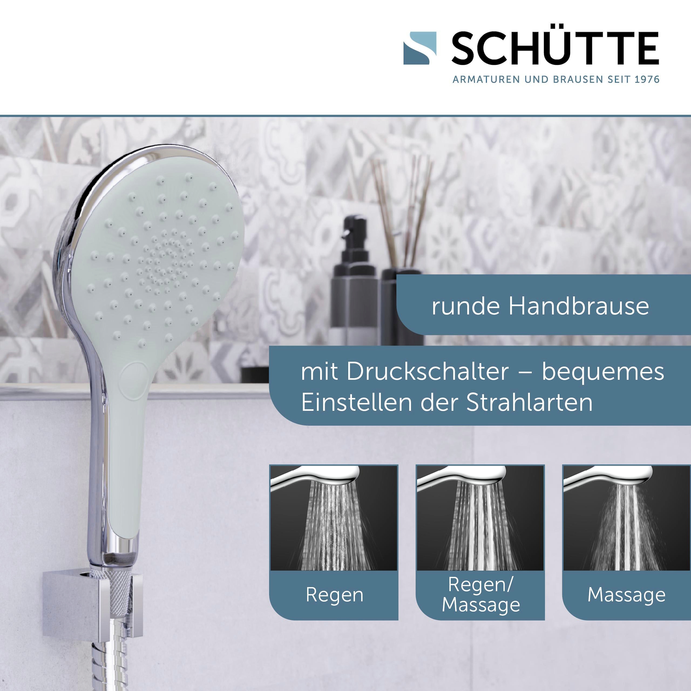 Schütte Handbrause »SIRANI«, (1 tlg.), 3-fach verstellbar / Antikalk / wassersparend