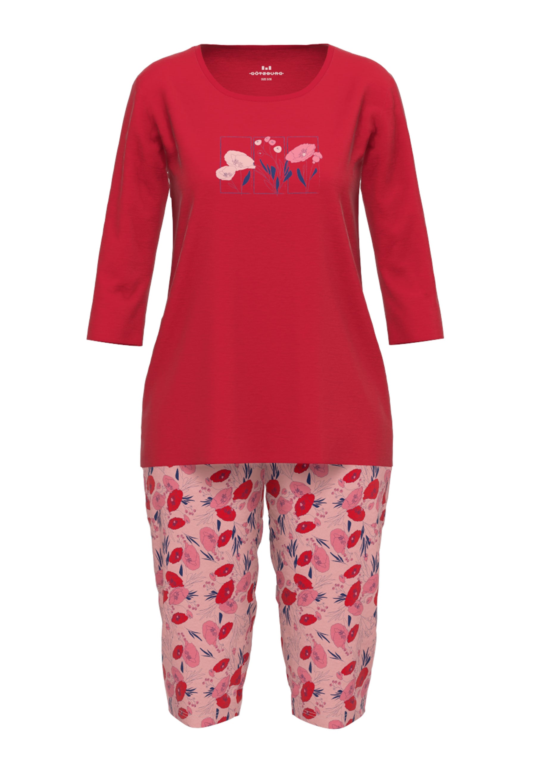 GÖTZBURG Pyjama, mit verspieltem Print und passender Hose