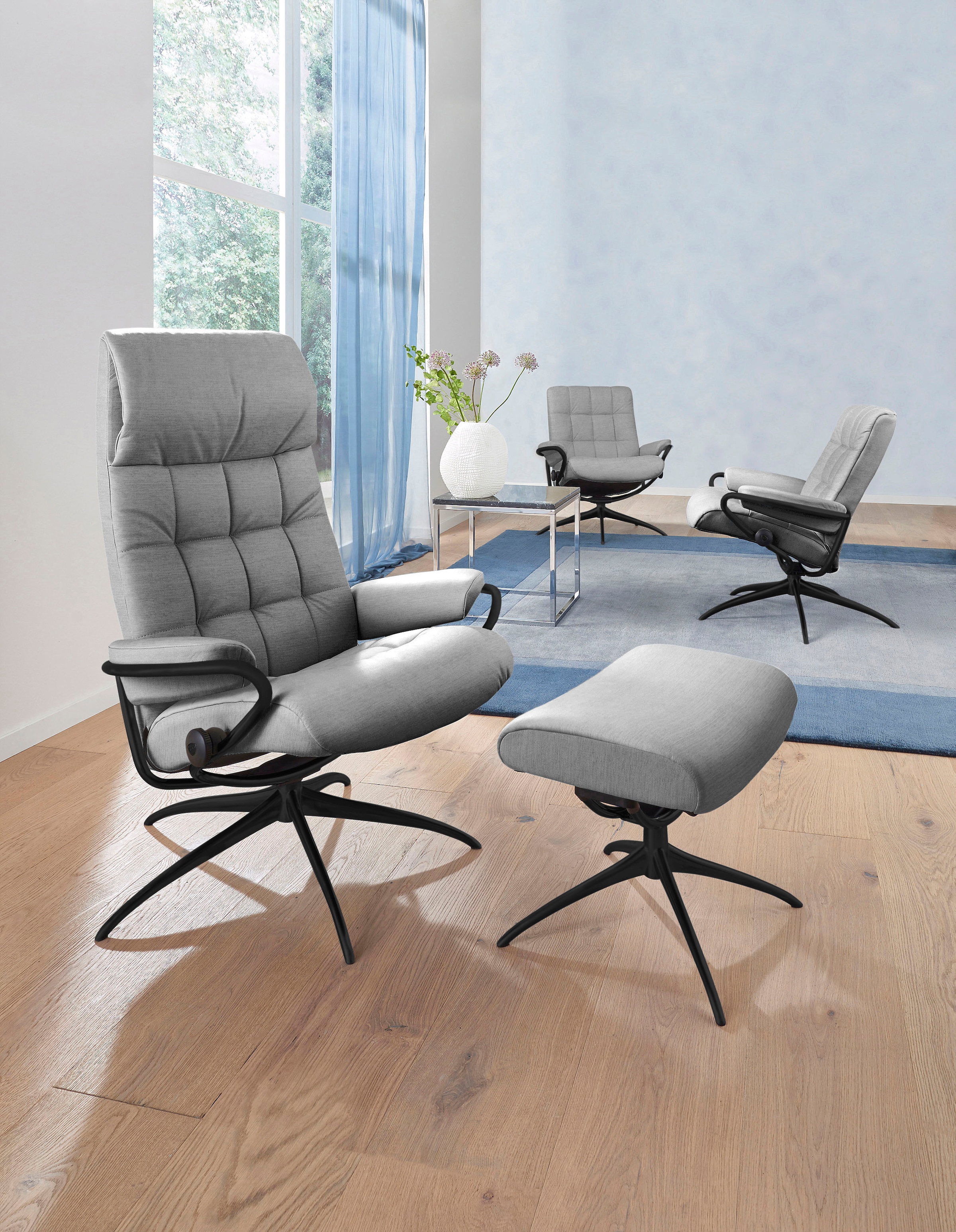 Stressless® Fußhocker »London«, mit Star Base, Gestell Schwarz