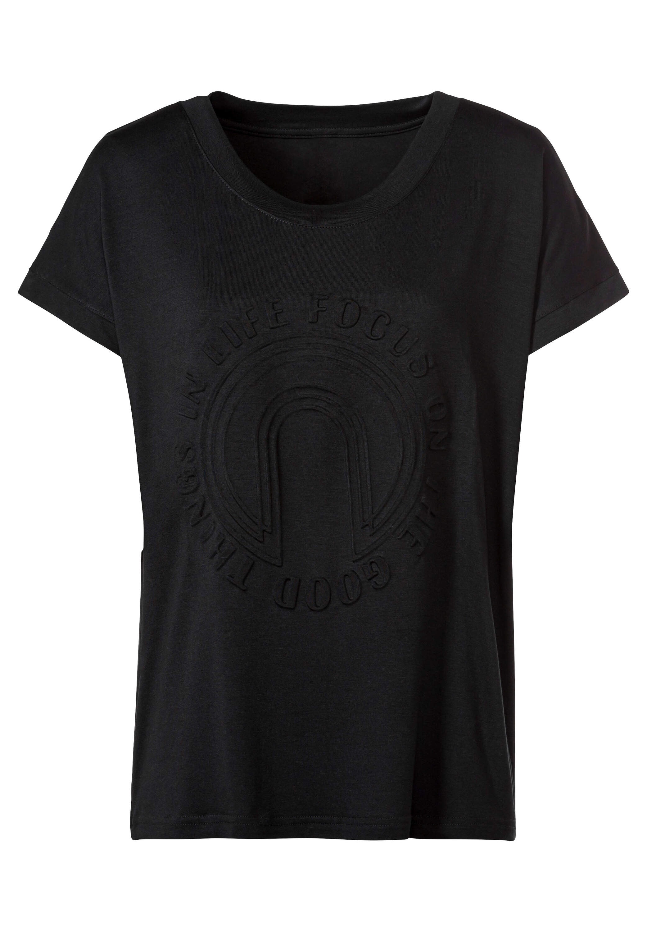 heine T-Shirt »Shirt Kurzarmshirt mit Elasthan-Anteil«