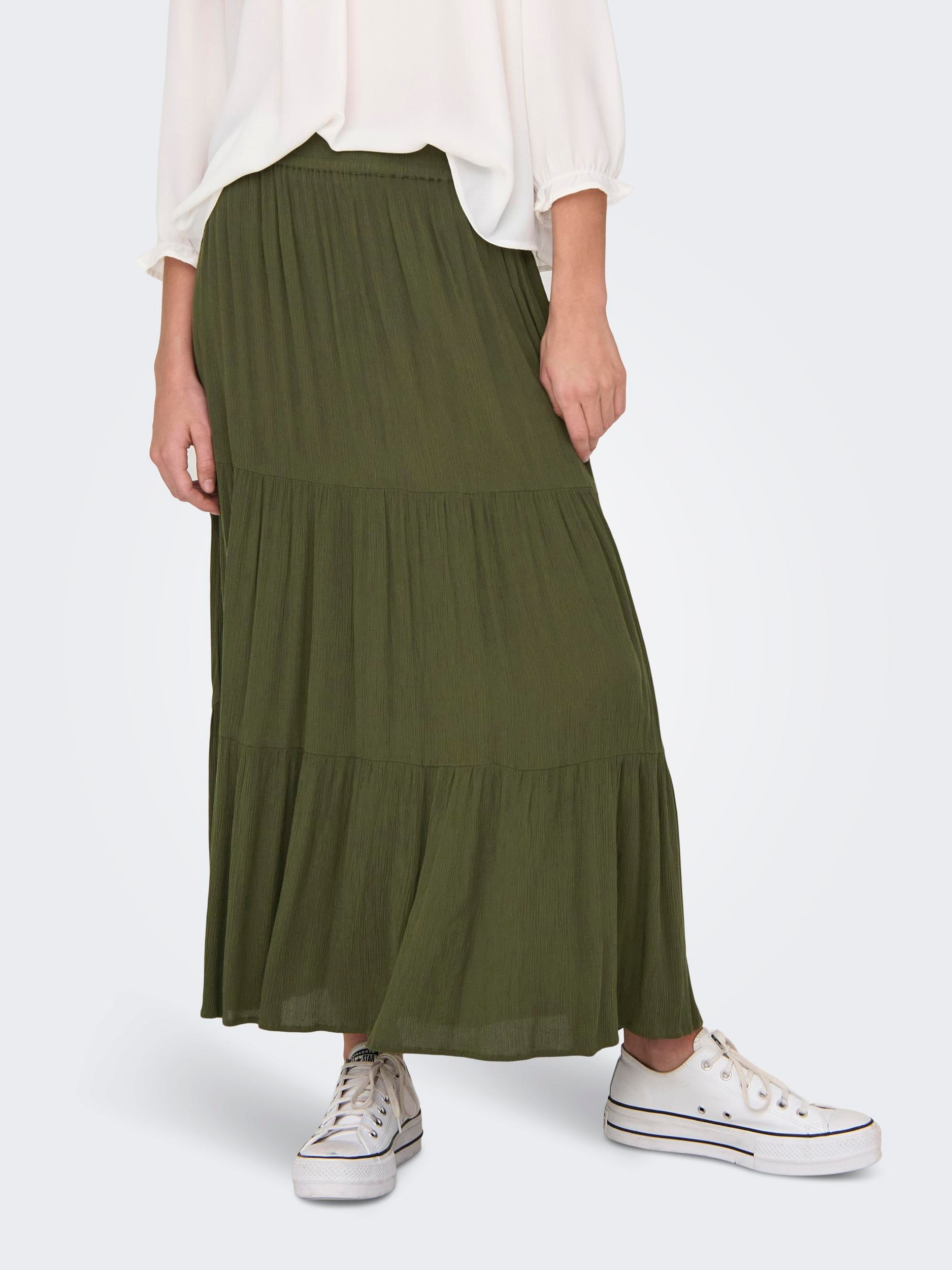 ONLY Maxirock "ONLMIKKA LIFE LONG SKIRT WVN NOOS" Viskose