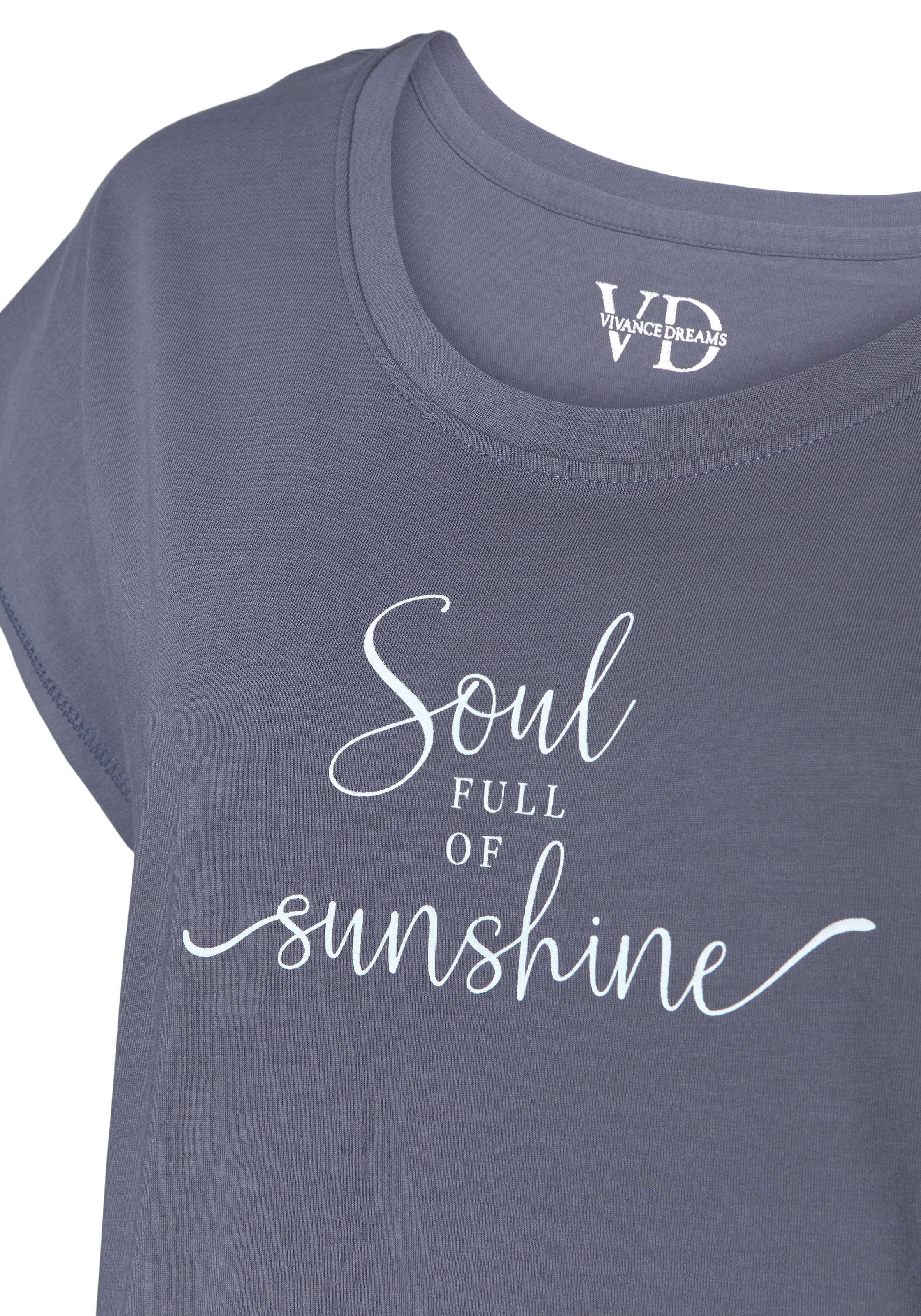 Vivance Dreams Nachthemd 1-teilig,  mit Sommer-Statementdruck