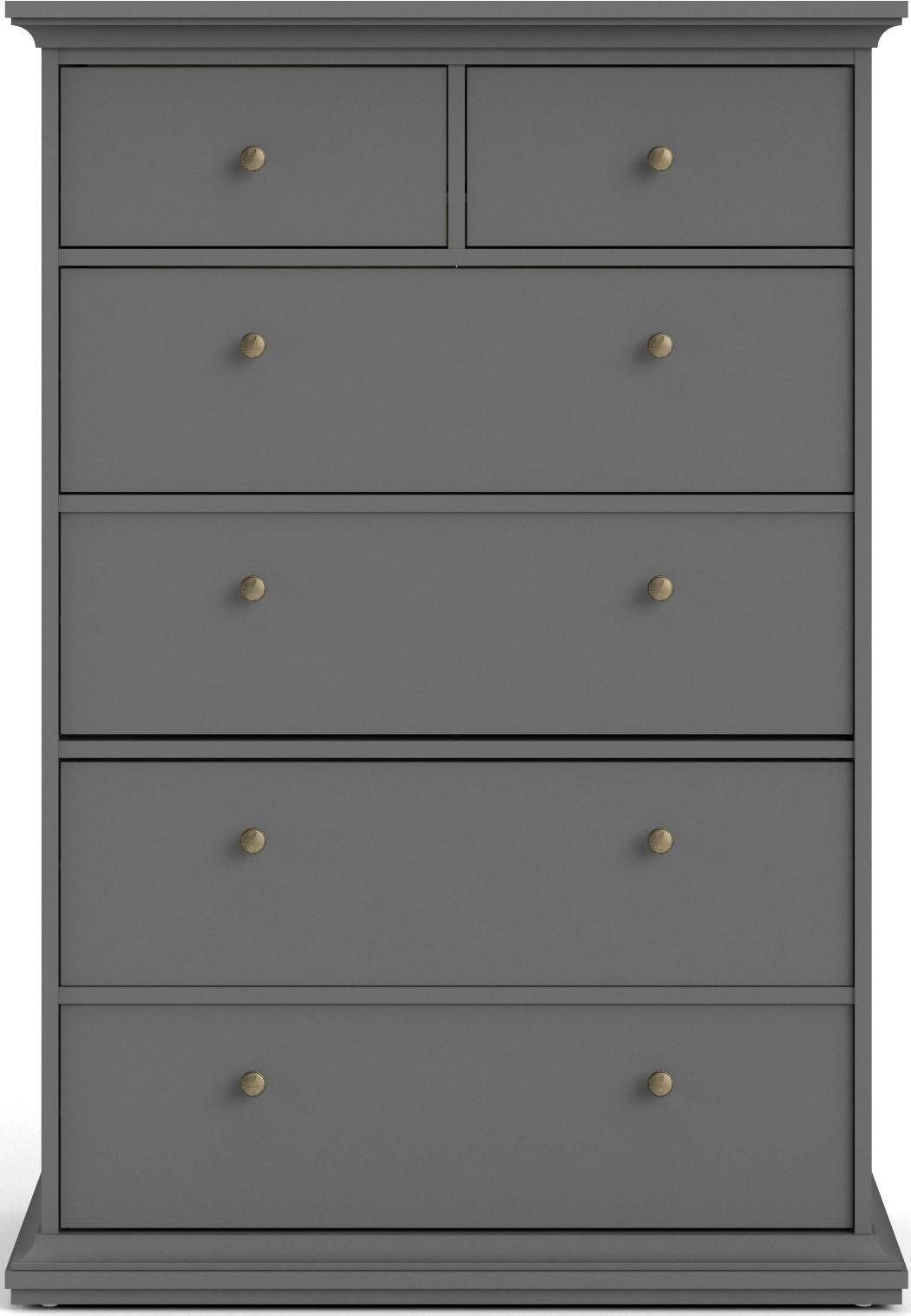 Home affaire Sideboard »Paris« mit vielen Stauraummöglichkeiten und Rahmenoptik, Breite Höhe 140 cm