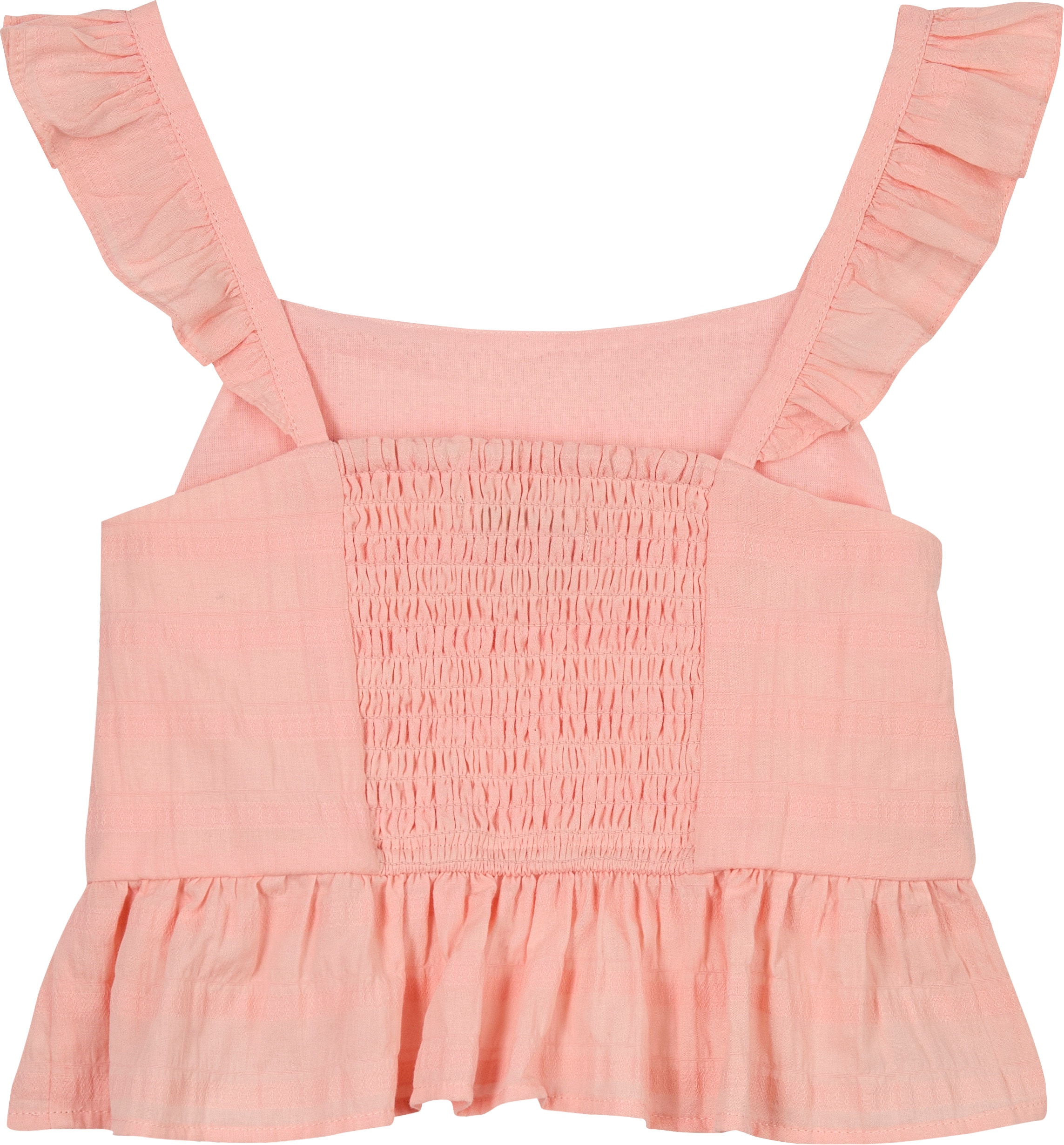 Tommy Hilfiger Trägertop »TEXTURED COTTON TOP SLVLS«, mit Stickerei, mit Rüschen