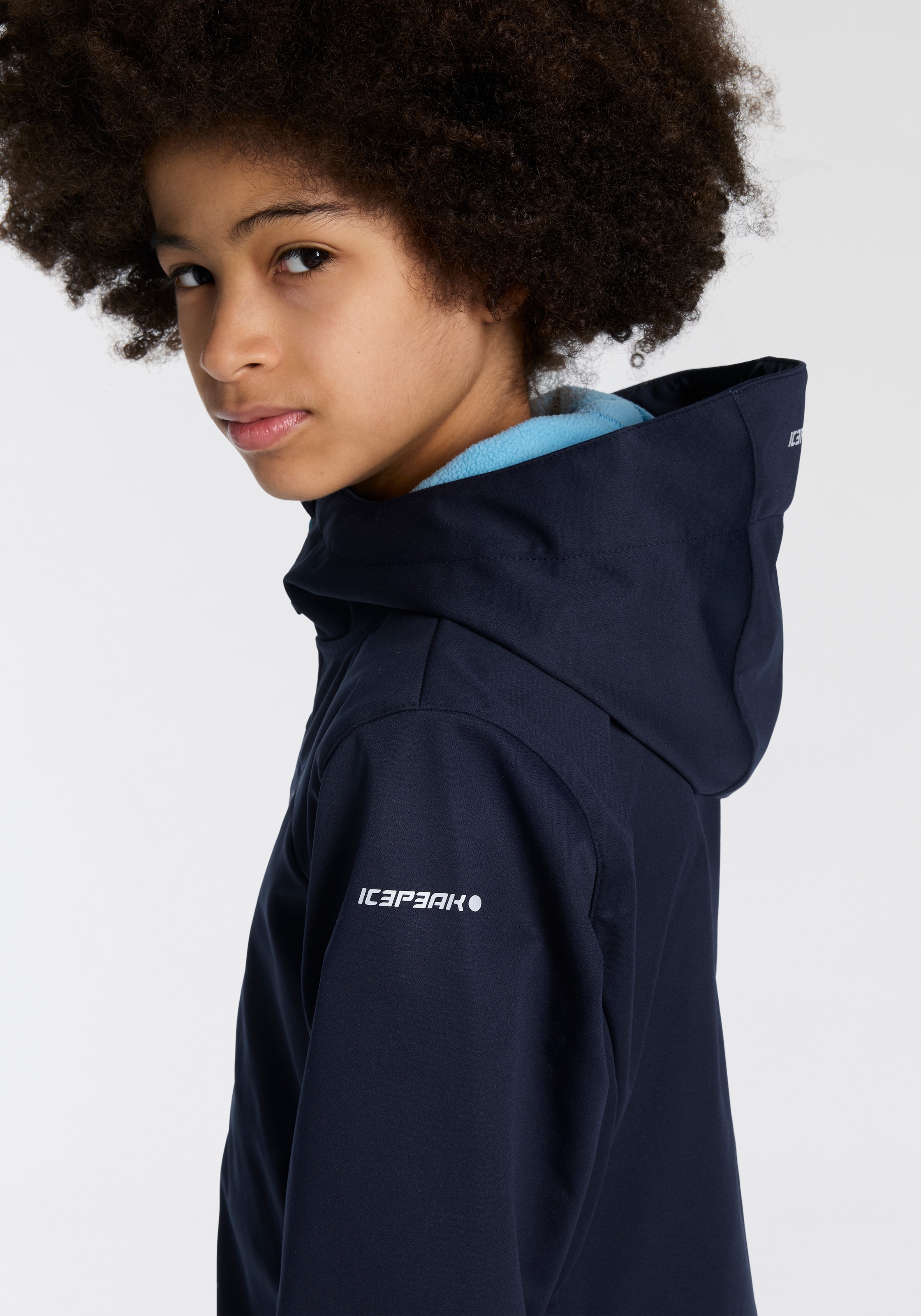 Icepeak Softshelljacke »KULM JR«, (1 St.), mit Kapuze