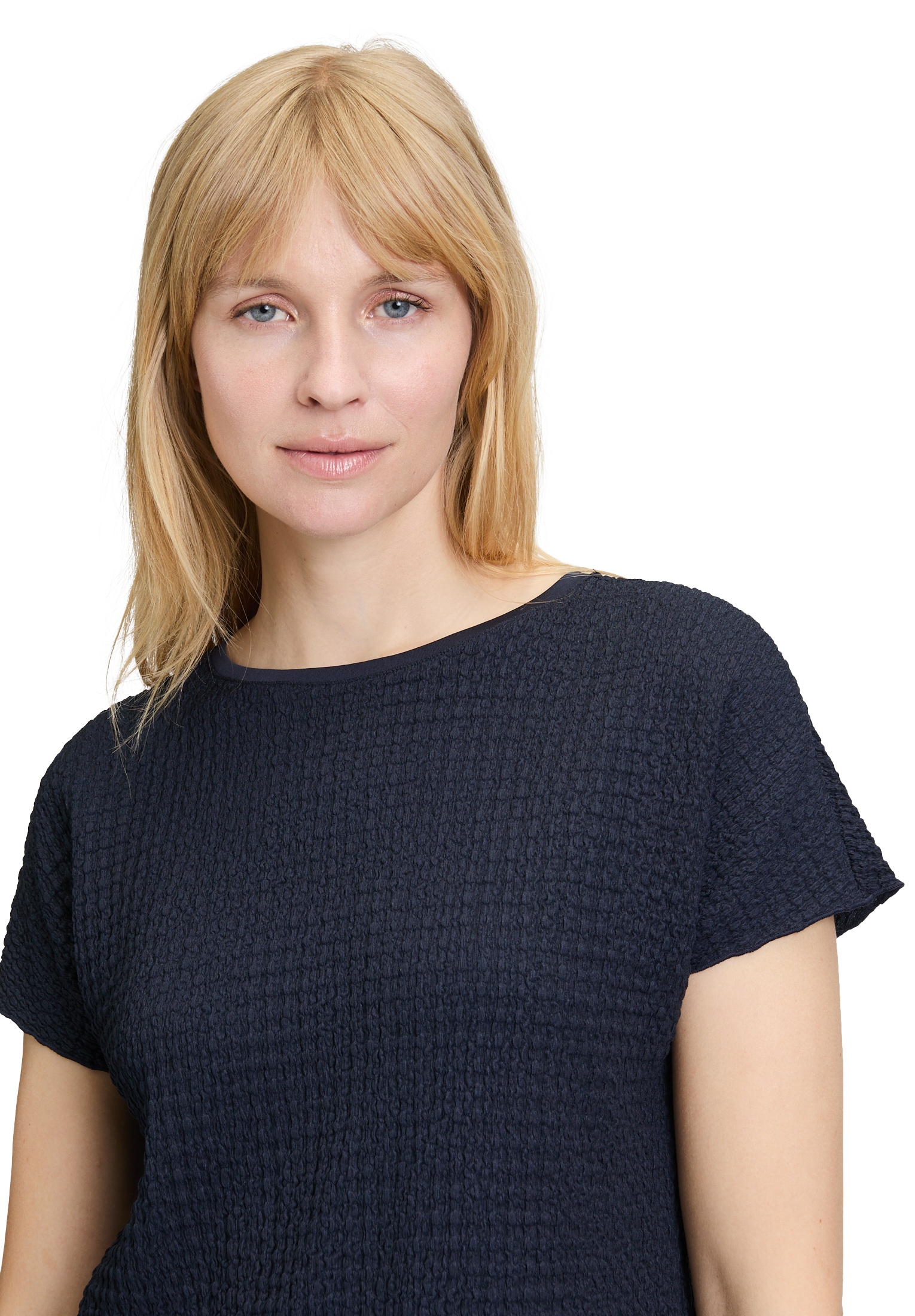 Betty Barclay Kurzarmshirt »Strukturshirt mit U-Boot-Ausschnitt«