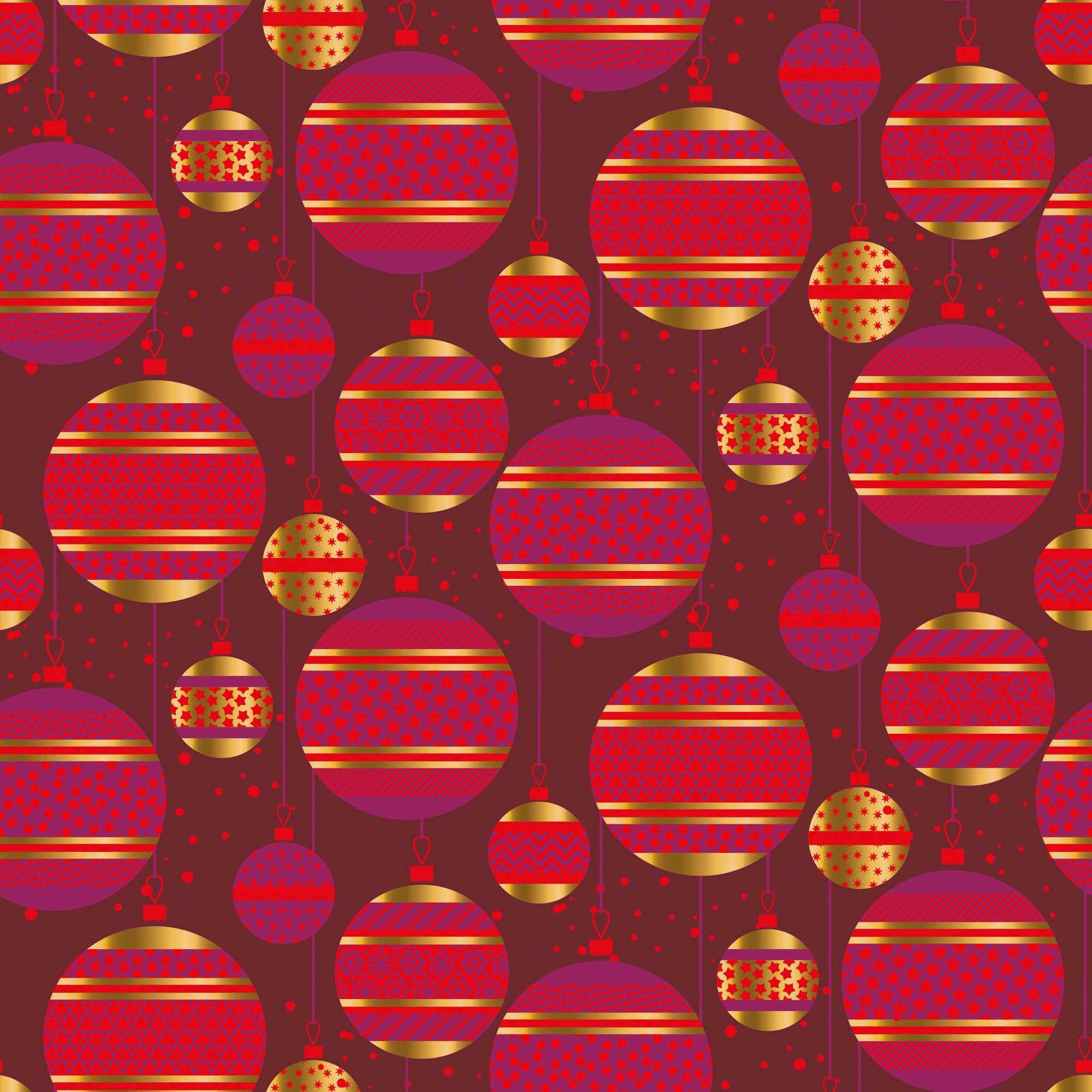 queence Dekokissen »Dora«, Kissenhülle,Christbaumkugeln,Rot,Weihnachten,Festlich,Weihnachtsbaum
