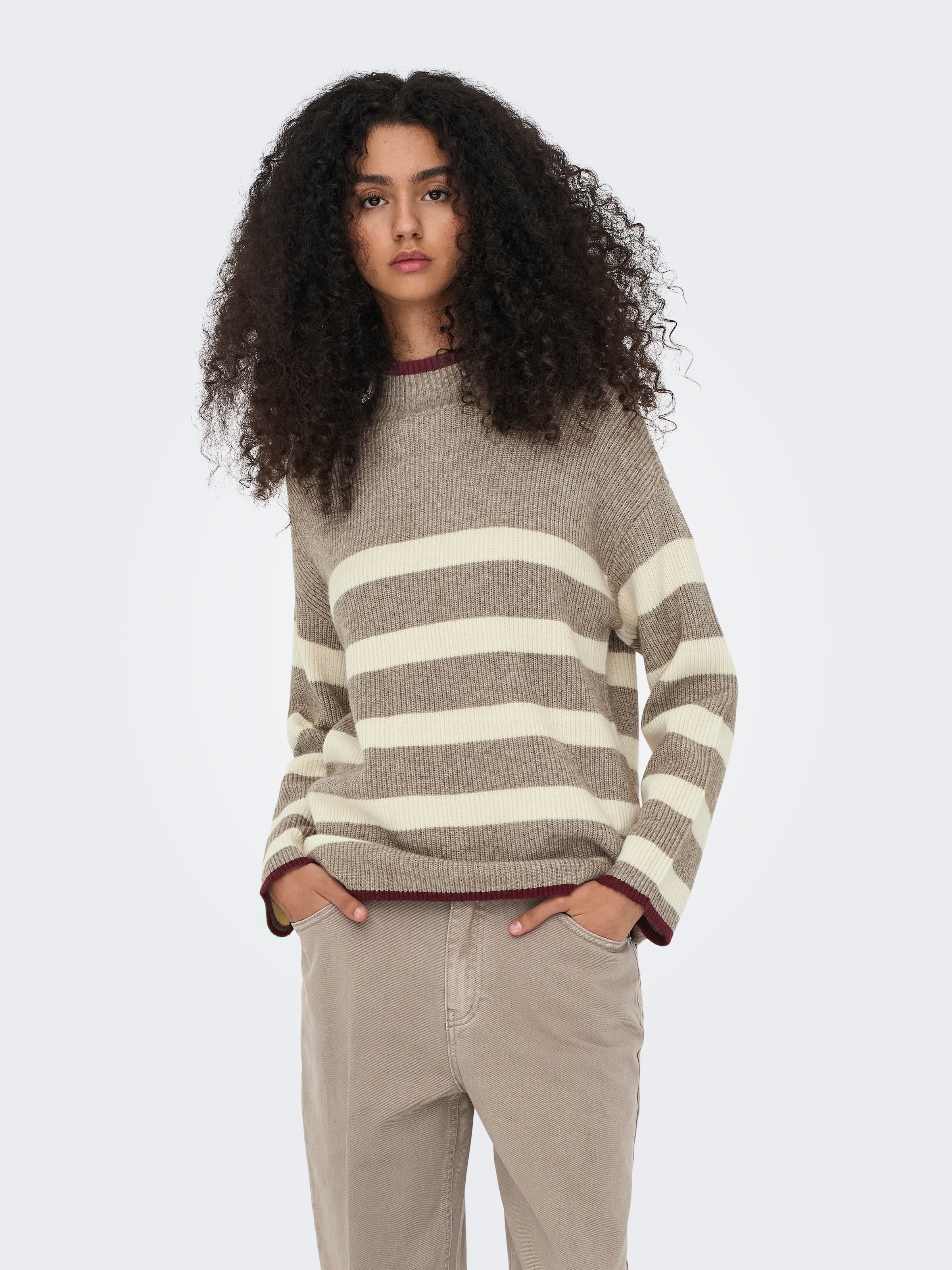 ONLY Strickpullover »ONLKATIA LS RIB HIGHNECK CC KNT«