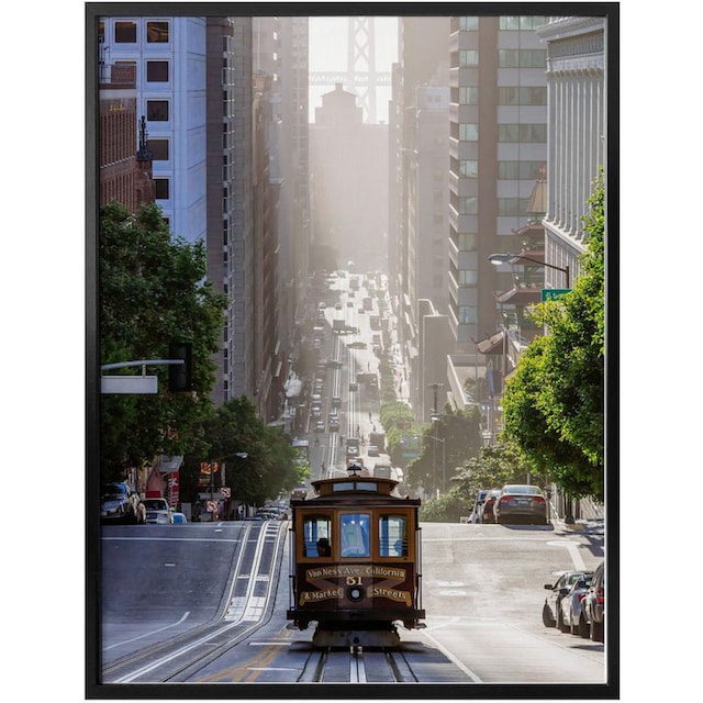 Wall-Art Poster »Cable Car San Francisco«, Städte, (1 St.), Poster, Wandbild,  Bild, Wandposter bequem bestellen