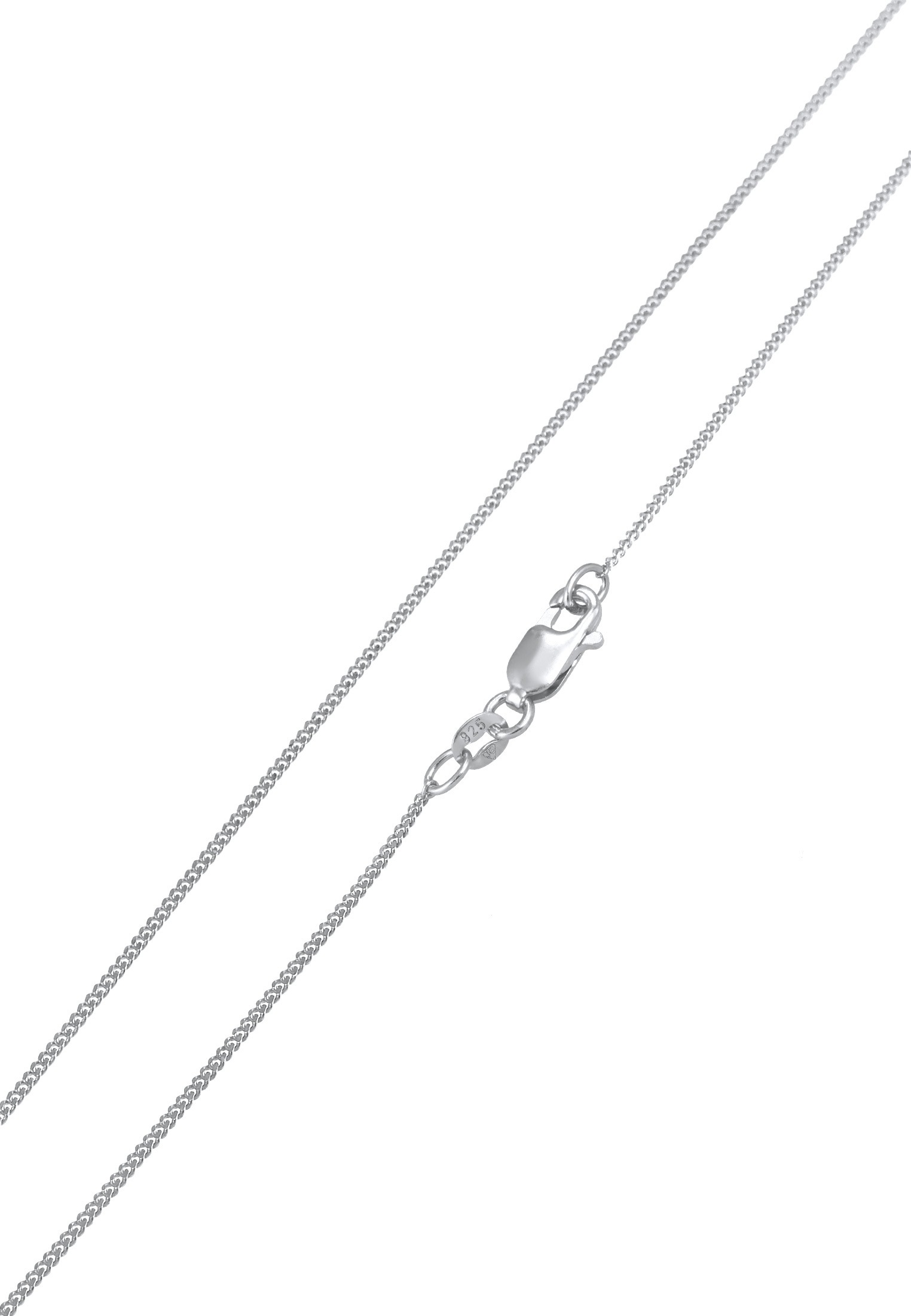 Elli DIAMONDS Silberkette »Halskette Solitär Diamant Salz Pfeffer (0.11 ct.) 925 Silber«