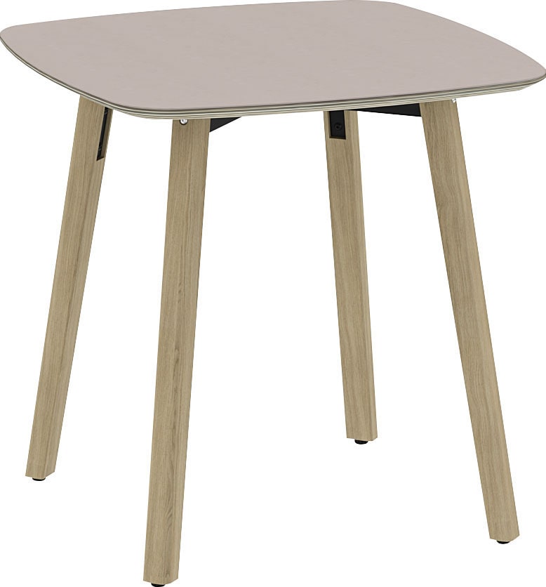 OTTO products Esstisch »Tables«, Füße aus Eiche massiv, mit schöner  Linoleum Beschichtung kaufen | UNIVERSAL