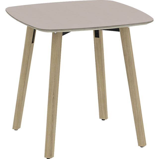 OTTO products Esstisch »Tables«, Füße aus Eiche massiv, mit schöner  Linoleum Beschichtung kaufen | UNIVERSAL