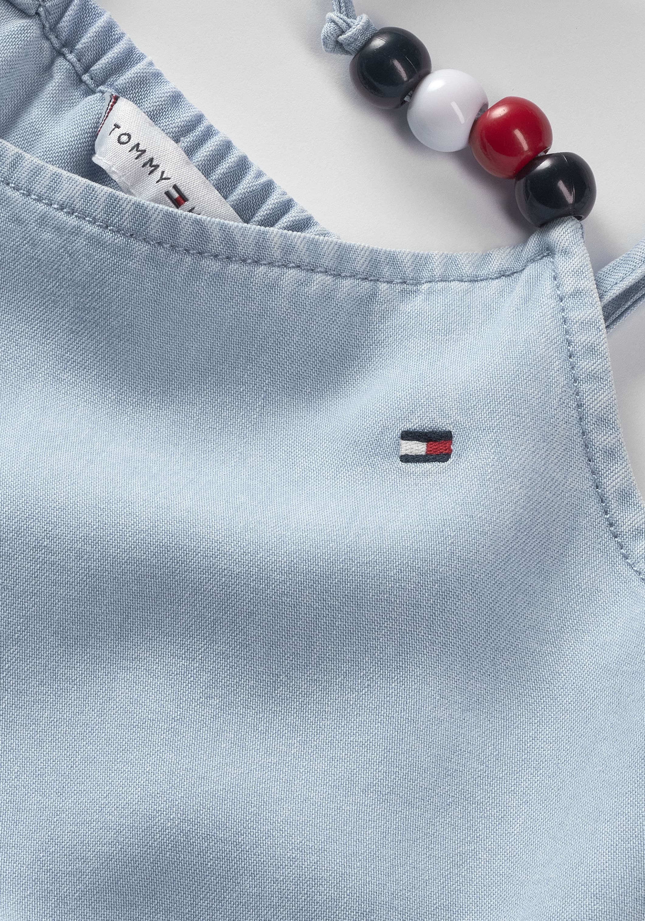 Tommy Hilfiger Spaghettikleid »TENCEL STRAP DRESS« Kinder bis 16 Jahre, mit dekorativen Trägerdetails