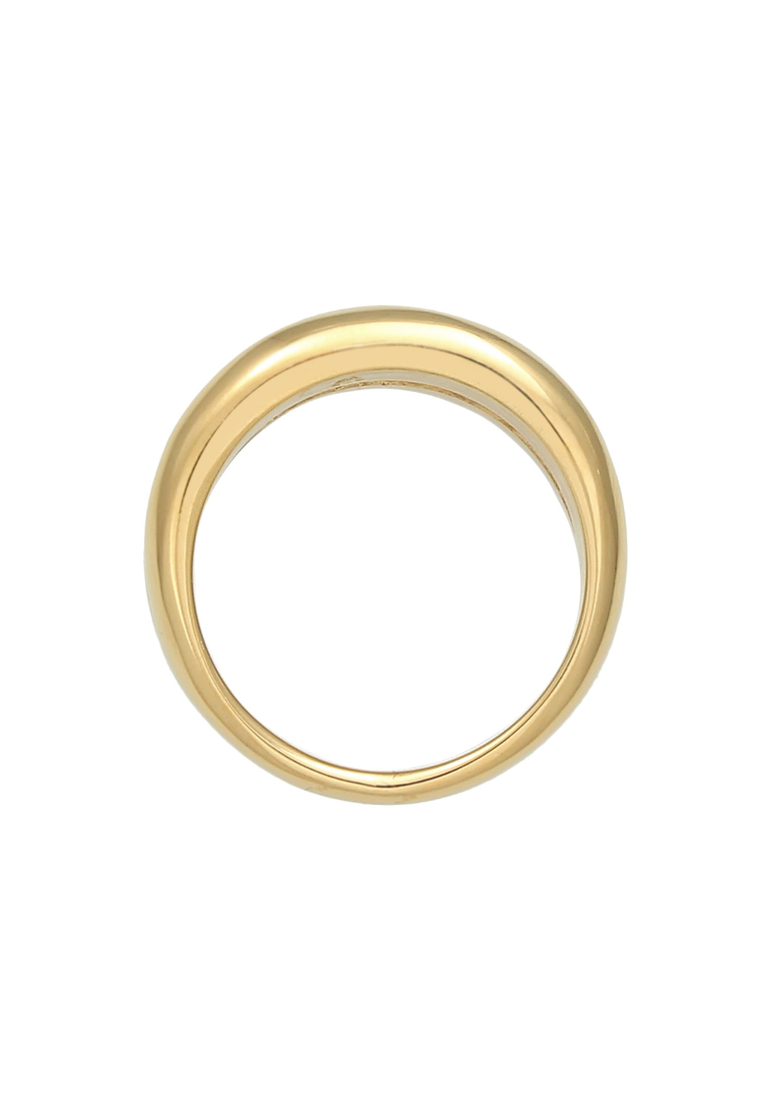 Elli Premium Silberring »Ring Bandring Doppelt Stacking Look Basic 925 Silber«
