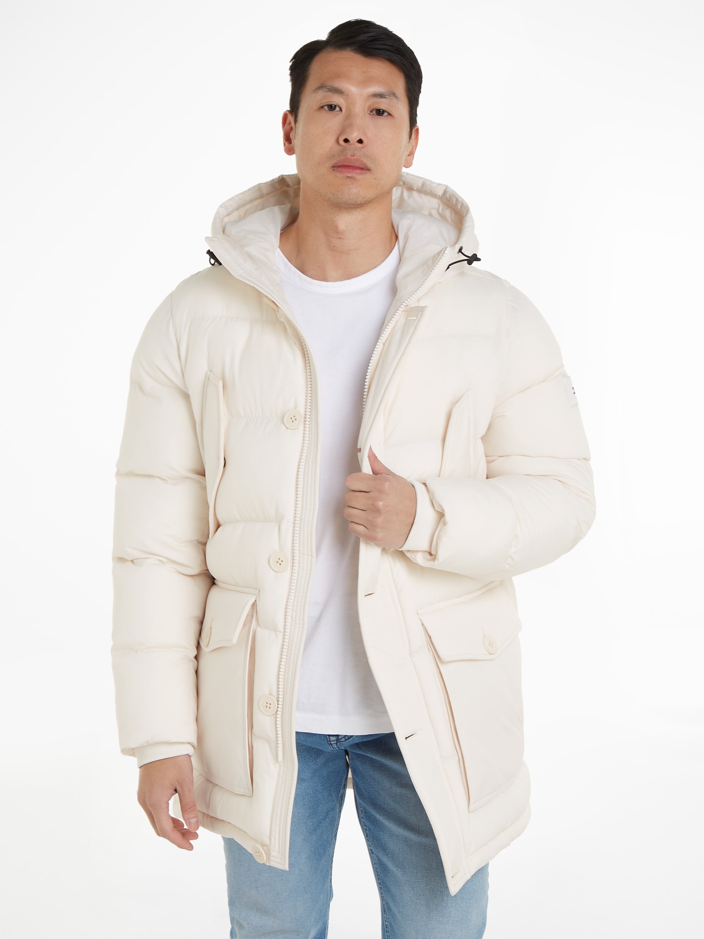 Parka »CL ESSENTIAL ROCKIE PARKA«, mit Kapuze, warm gefüttert