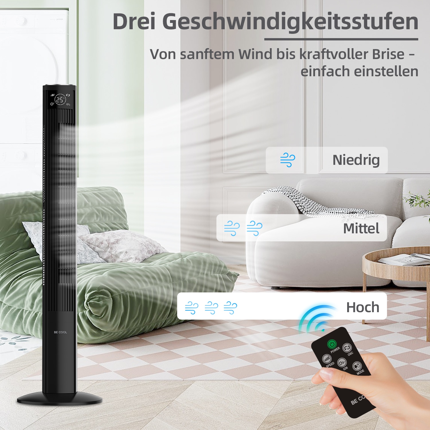 be cool Turmventilator »BC121TU2202F«
