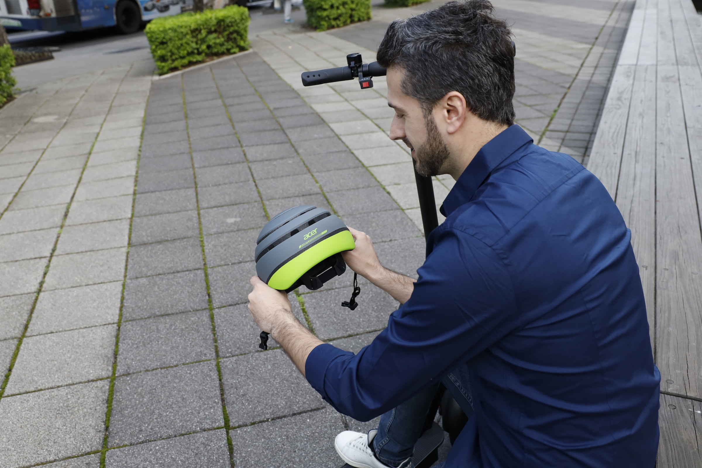 Acer Fahrradhelm, (1 tlg.), zusammenklappbar