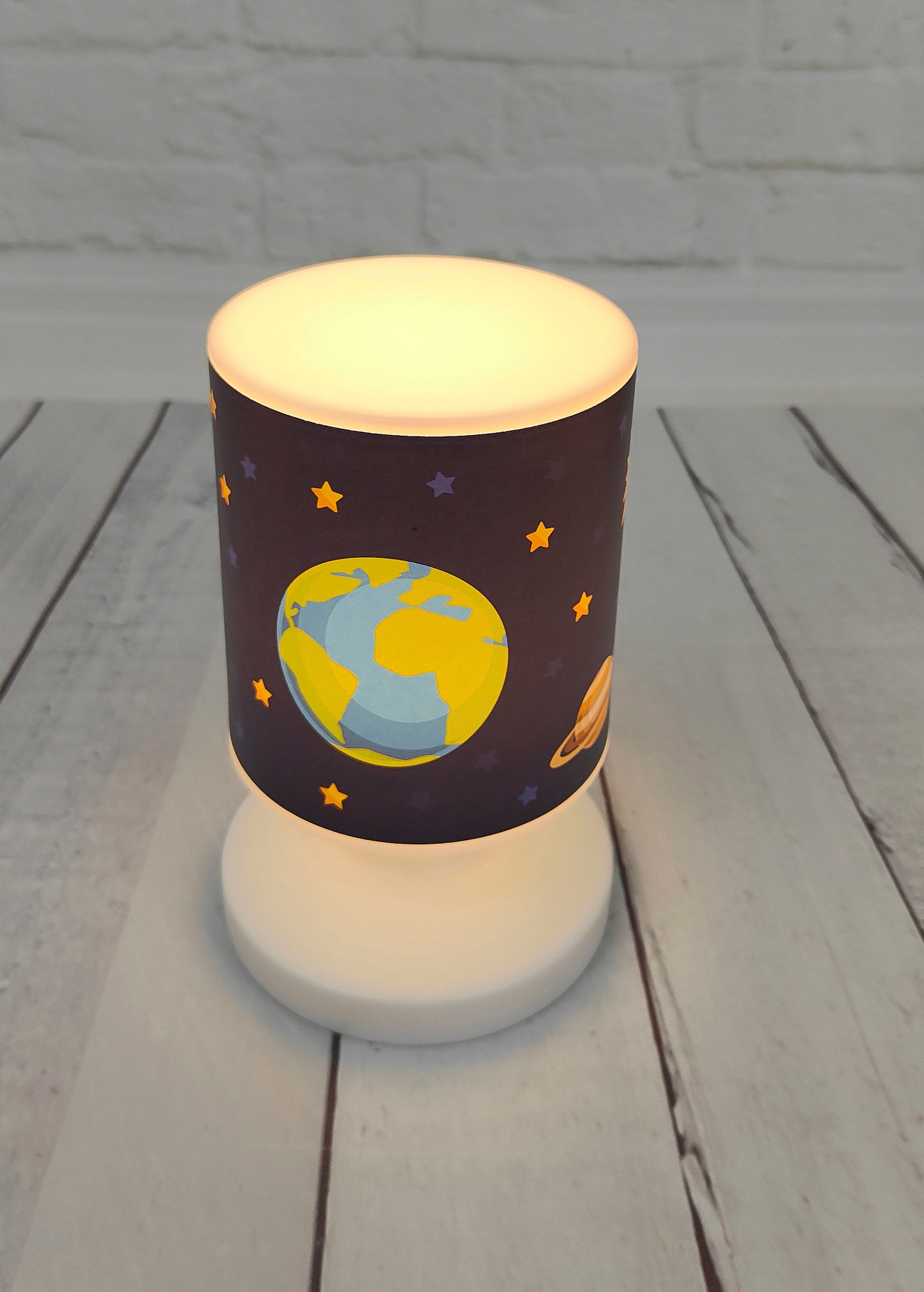 niermann LED Tischleuchte »Akku-Tischleuchte Weltall, Kinderlampe« LED-Modul 1 Stk. 1 x LED 1,5W, Kinderzimmer