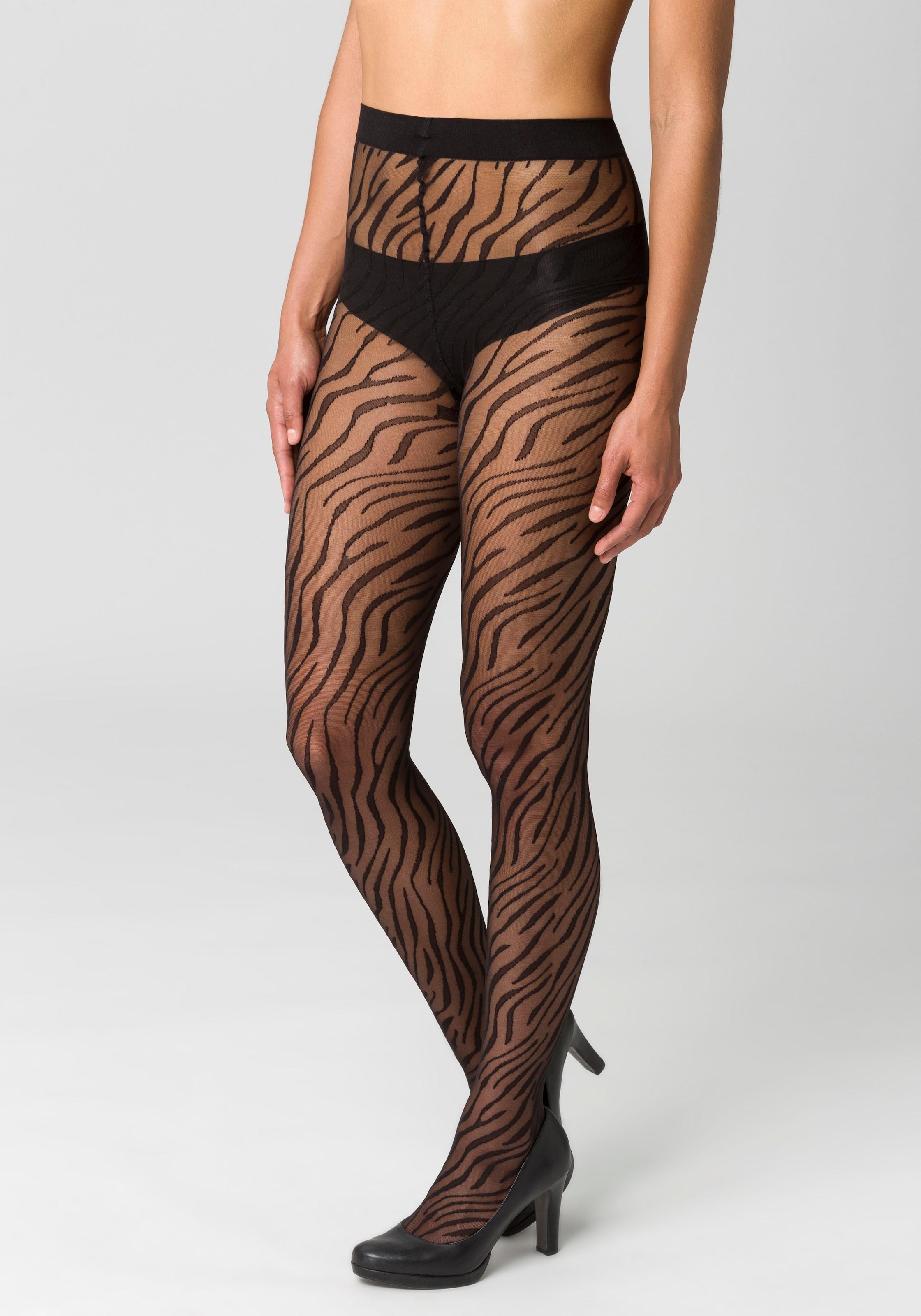 petite fleur gold Feinstrumpfhose, 20 DEN, mit animal Print